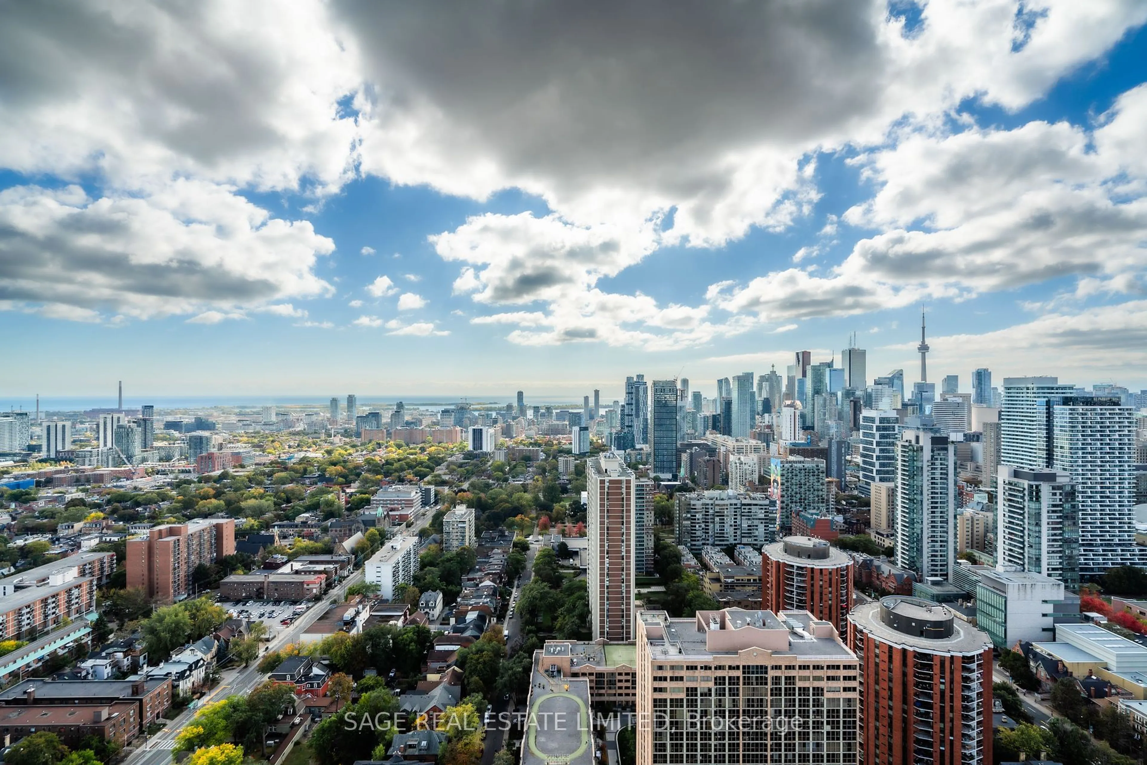 A pic from outside/outdoor area/front of a property/back of a property/a pic from drone, city buildings view from balcony for 120 Homewood Ave #PH7, Toronto Ontario M4Y 2J3