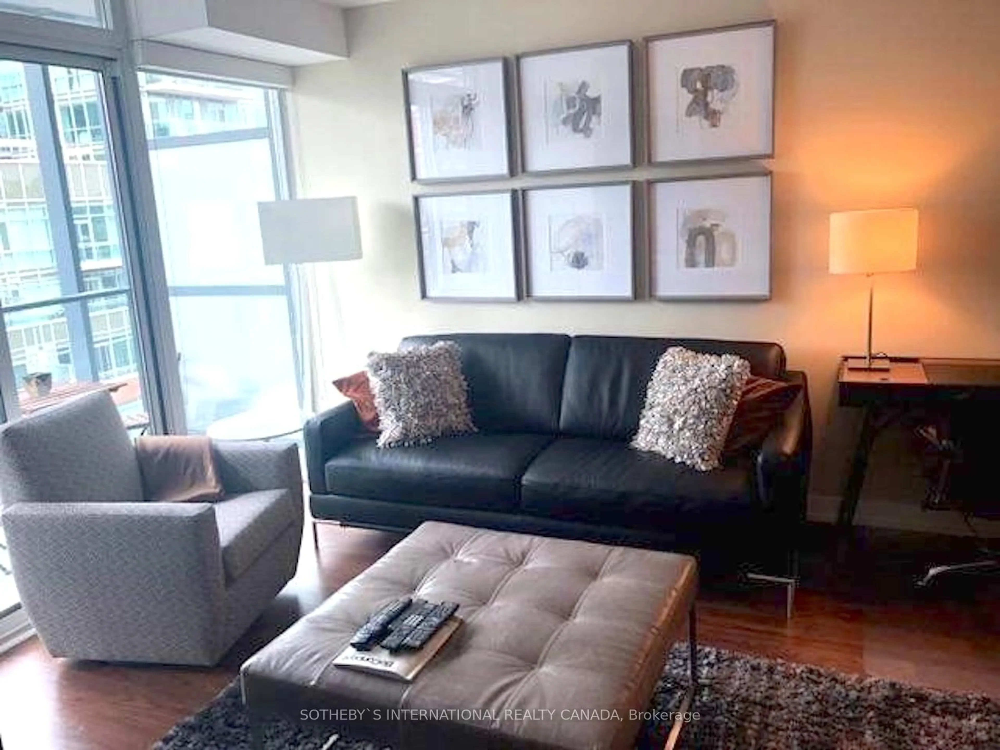 Living room with furniture, unknown for 105 George St #812, Toronto Ontario M5A 0L4