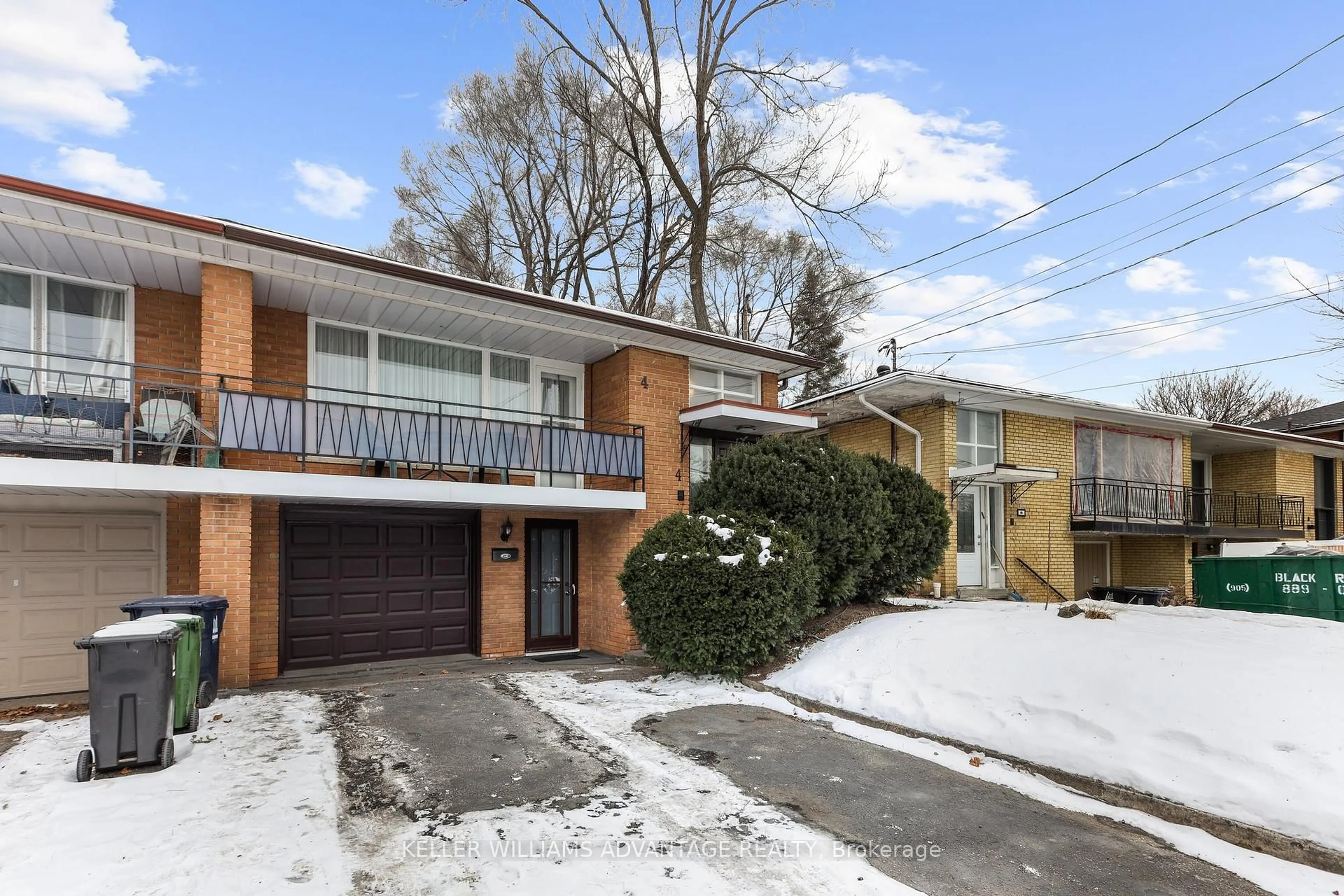 Home with brick exterior material, street for 4 Carscadden Dr, Toronto Ontario M2R 2A7