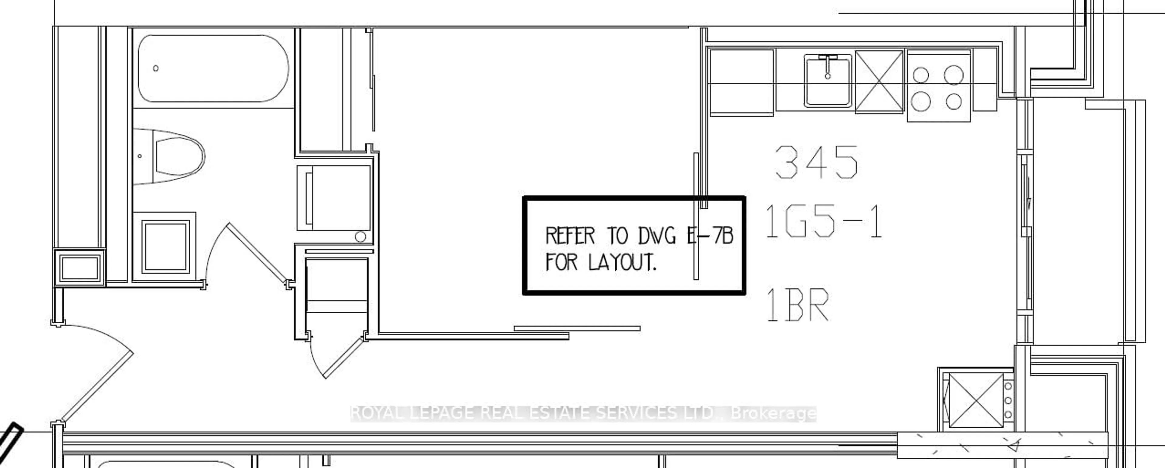 Floor plan for 68 Abell St #345, Toronto Ontario M6J 0A2