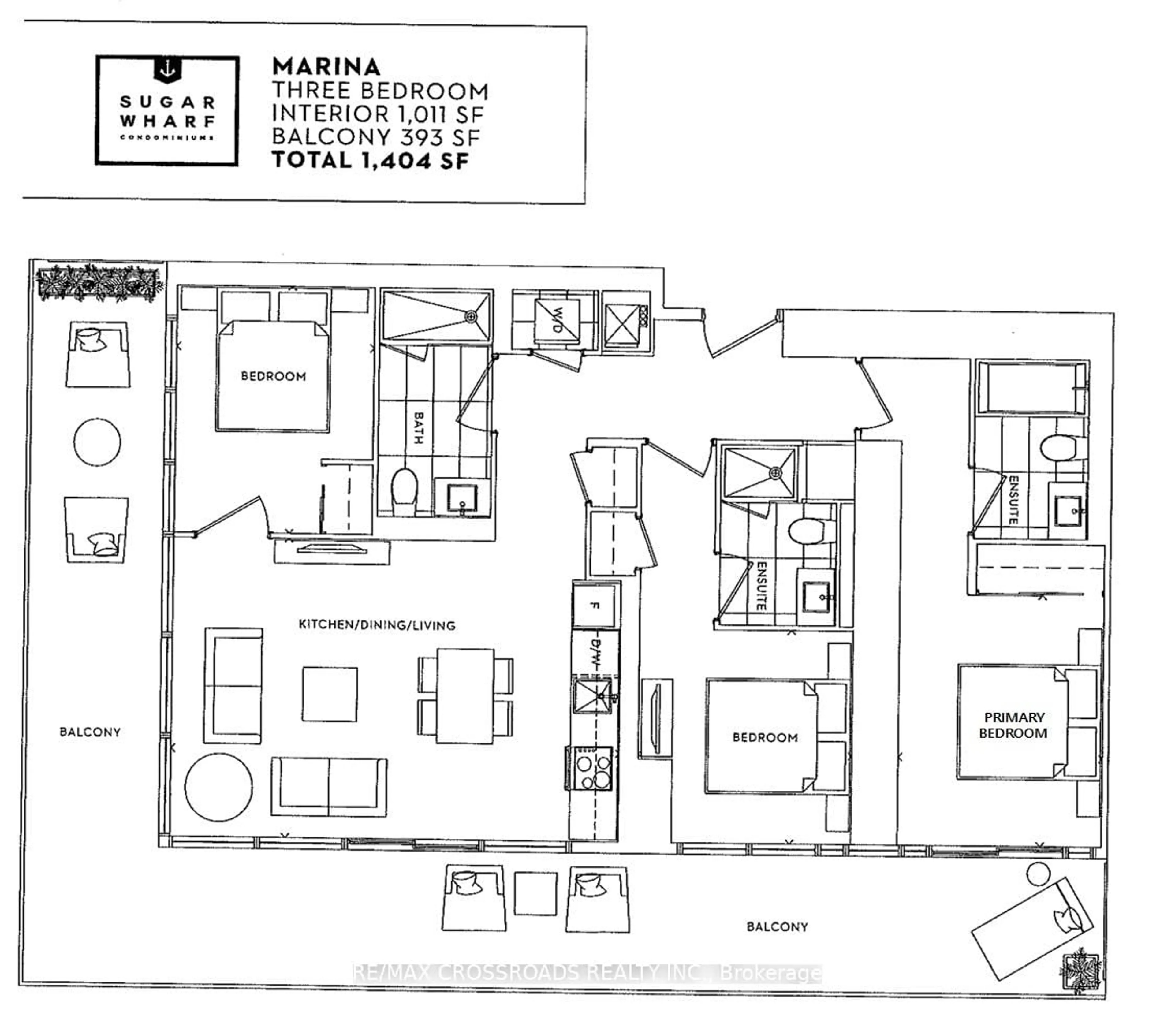 Floor plan for 138 Downes St #7206, Toronto Ontario M5E 0E4