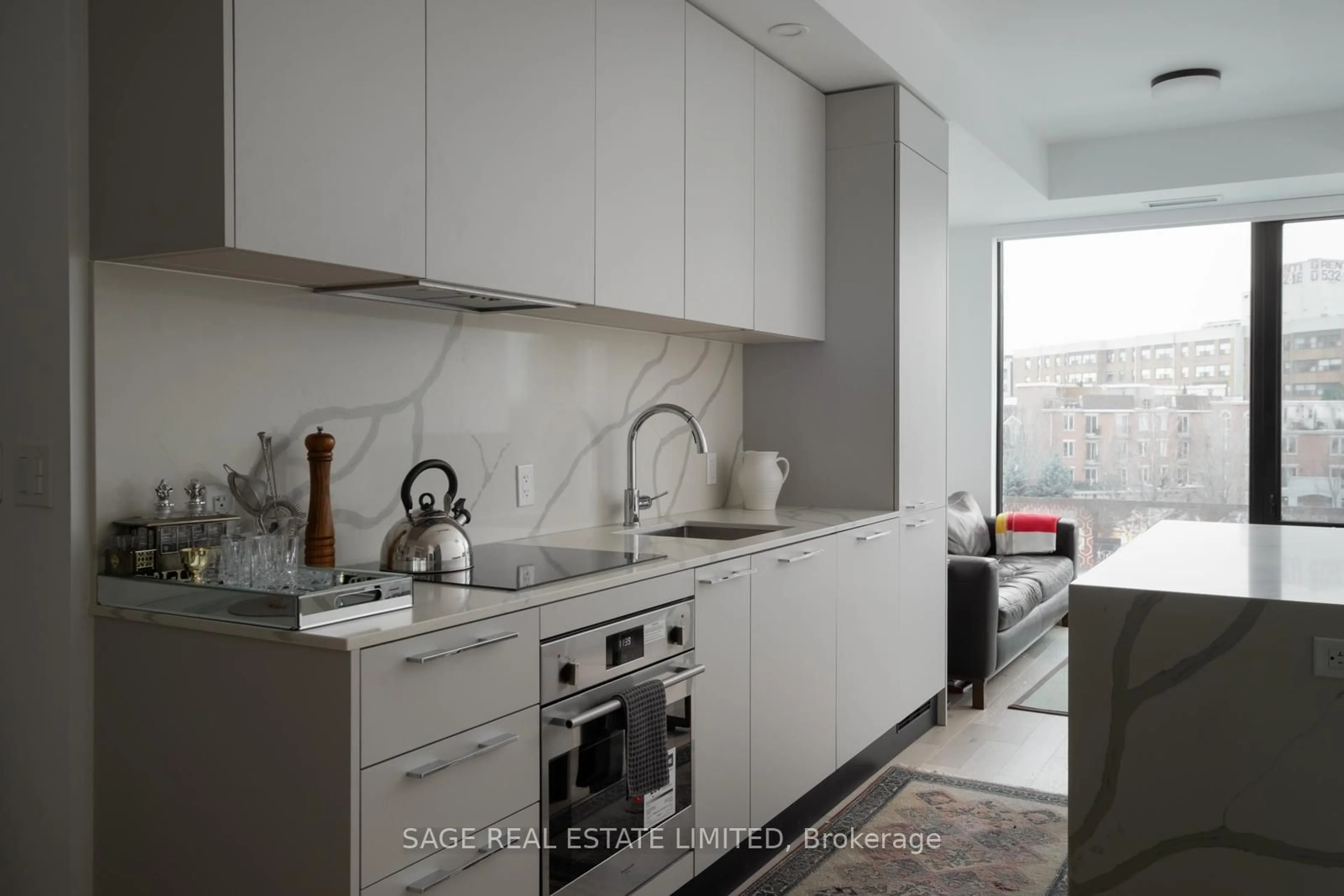 Contemporary kitchen, ceramic/tile floor for 200 Sudbury St #405, Toronto Ontario M6J 0H1