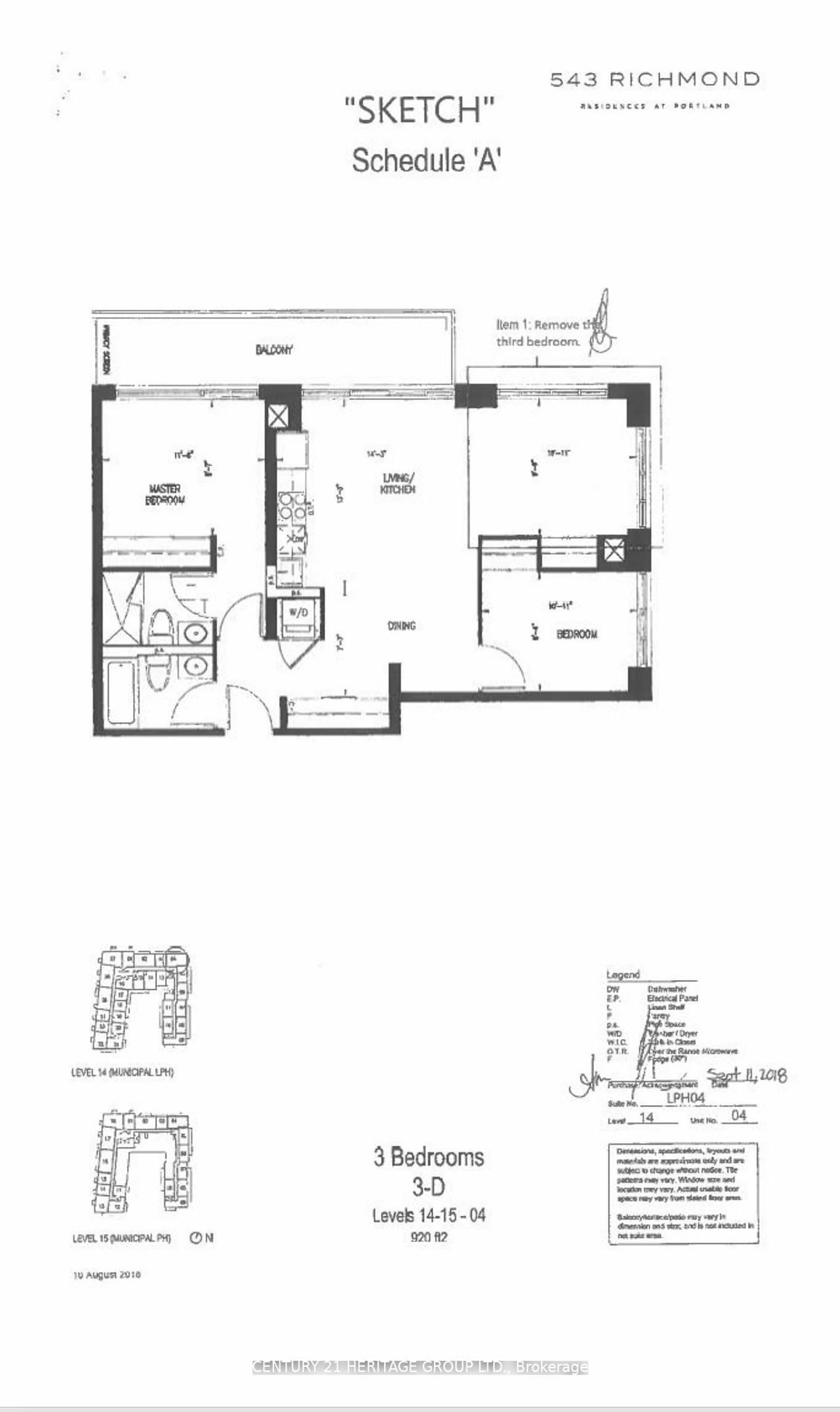 Floor plan for 543 Richmond St #LPH 4, Toronto Ontario M5V 0W9