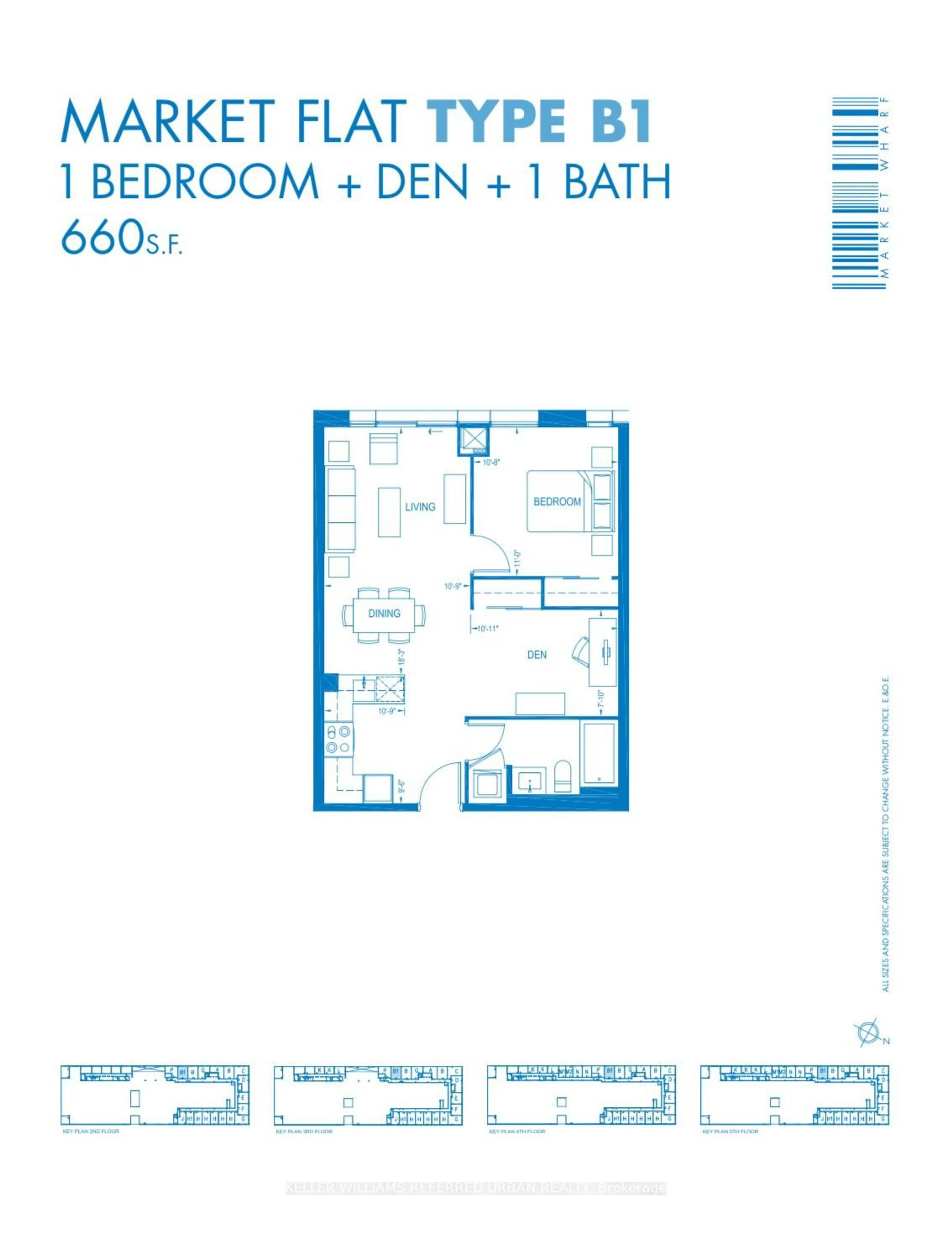 Floor plan for 3 Market St #502, Toronto Ontario M5E 0A3