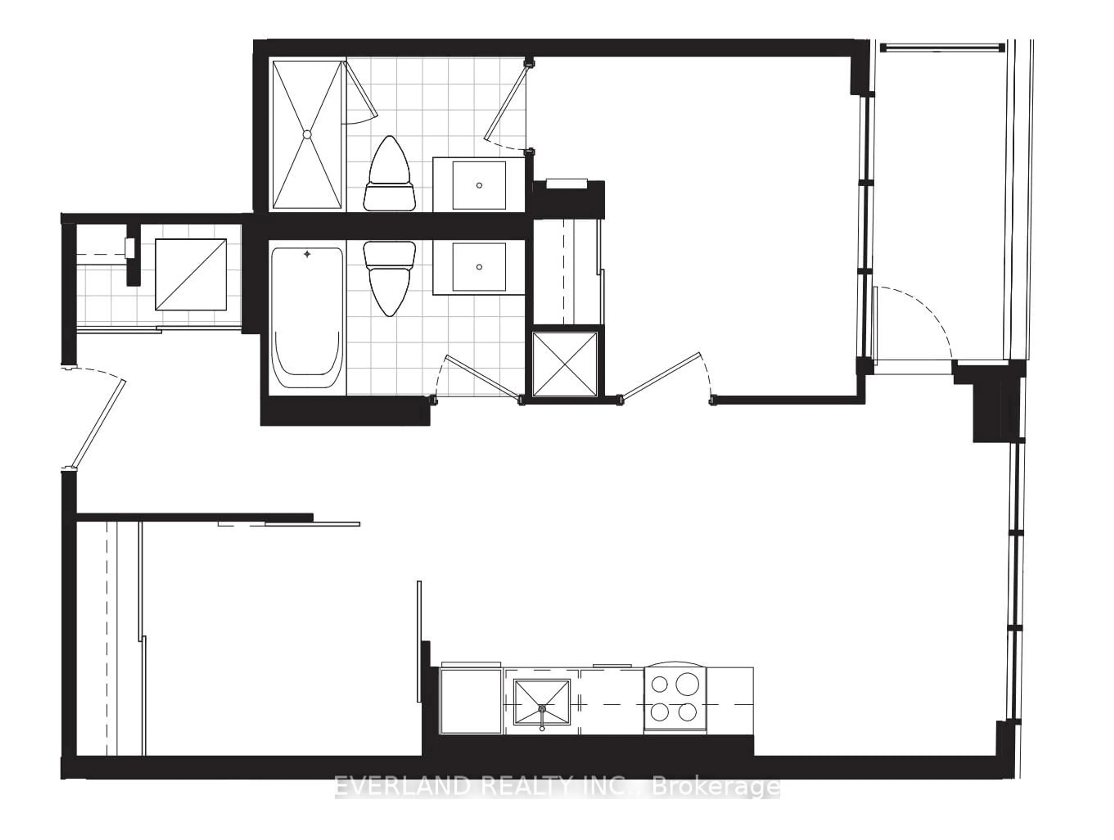 Floor plan for 500 Dupont St #514, Toronto Ontario M6G 1Y7