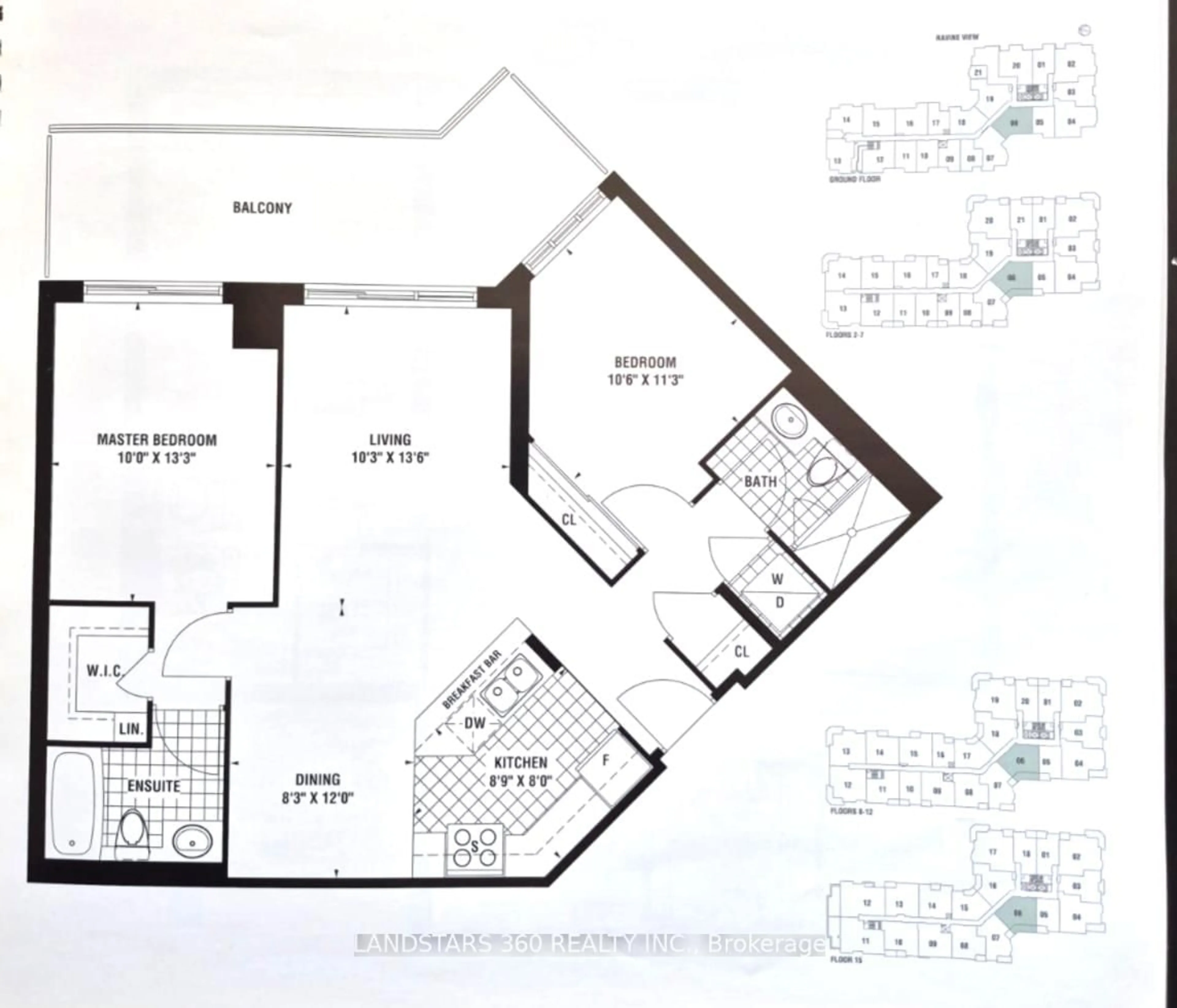 Floor plan for 10 Bloorview Pl #706, Toronto Ontario M2J 0B1