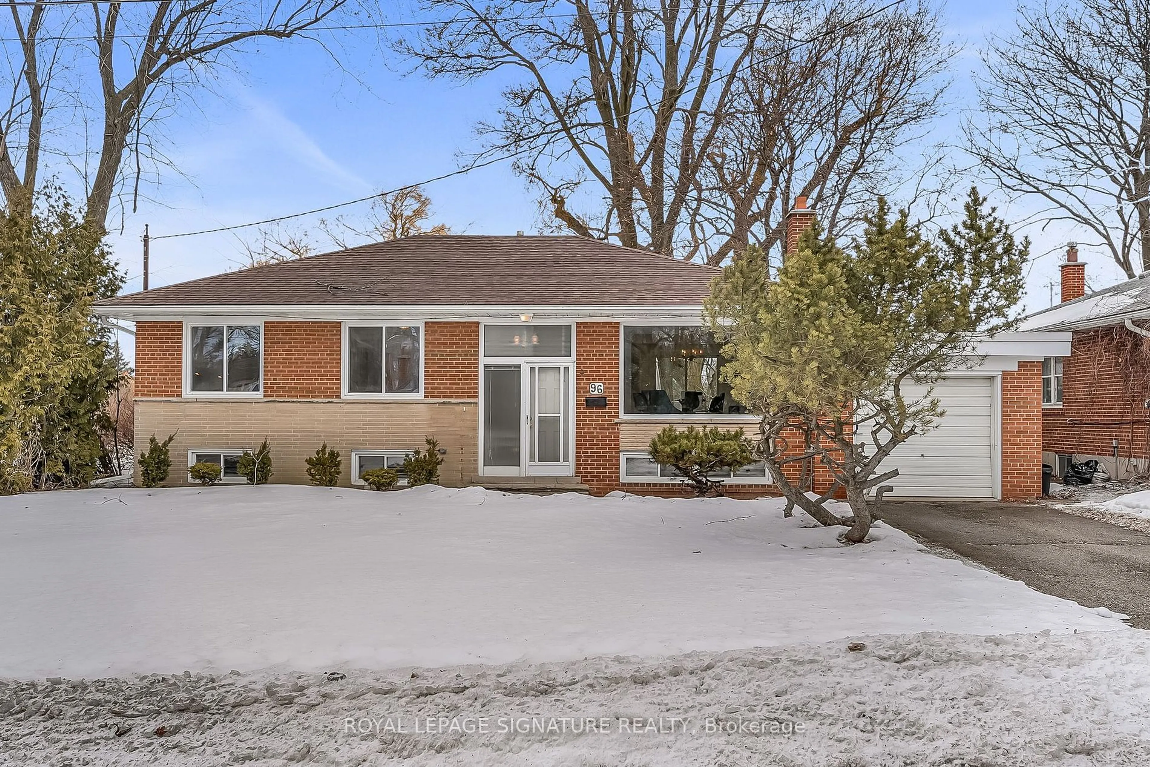 Home with brick exterior material, street for 96 Elvaston Dr, Toronto Ontario M4A 1N6