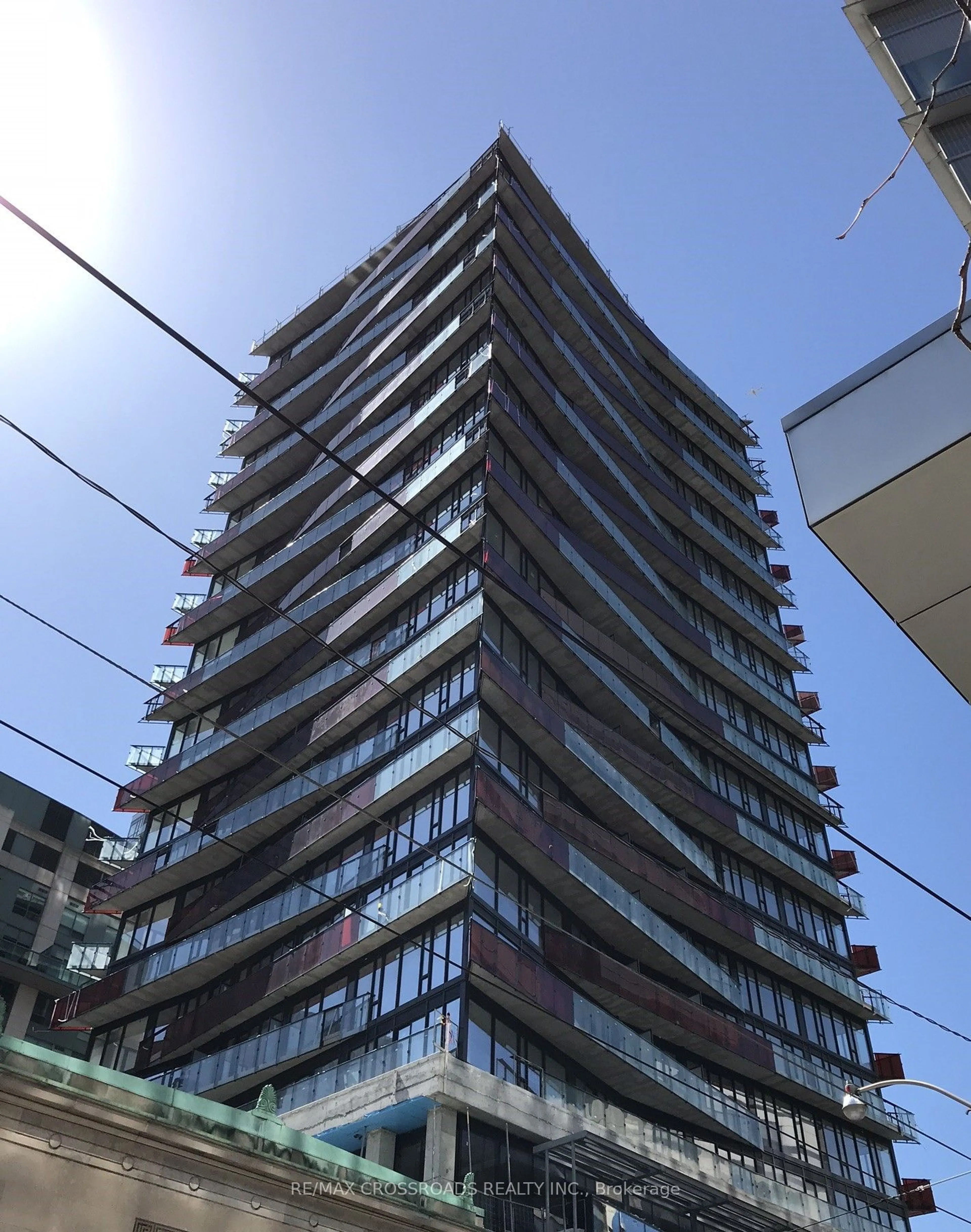 Balcony in the apartment, building for 215 Queen St #2105, Toronto Ontario M5V 0P5