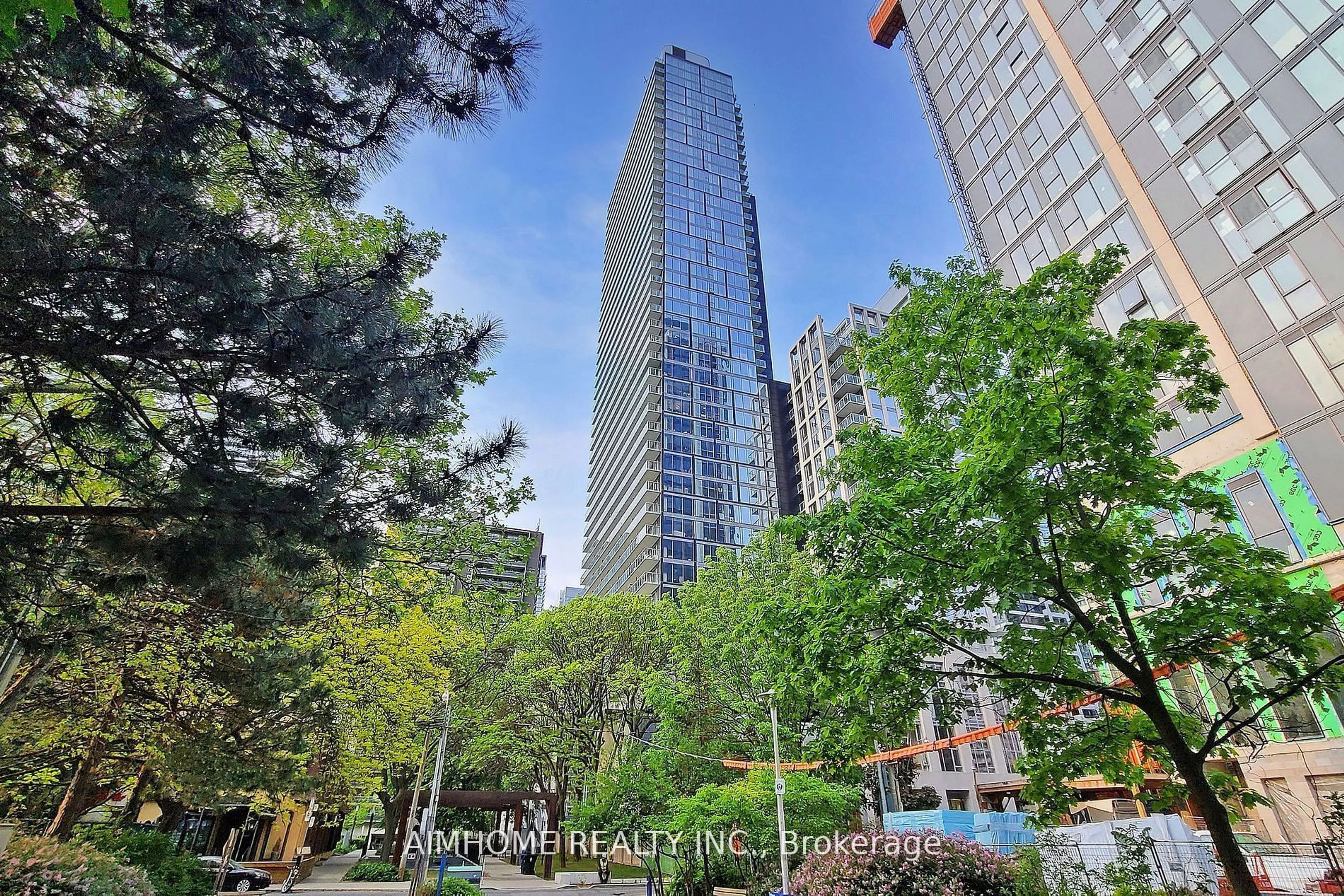 A pic from outside/outdoor area/front of a property/back of a property/a pic from drone, city buildings view from balcony for 1 Gloucester St #1815, Toronto Ontario M4Y 1L8