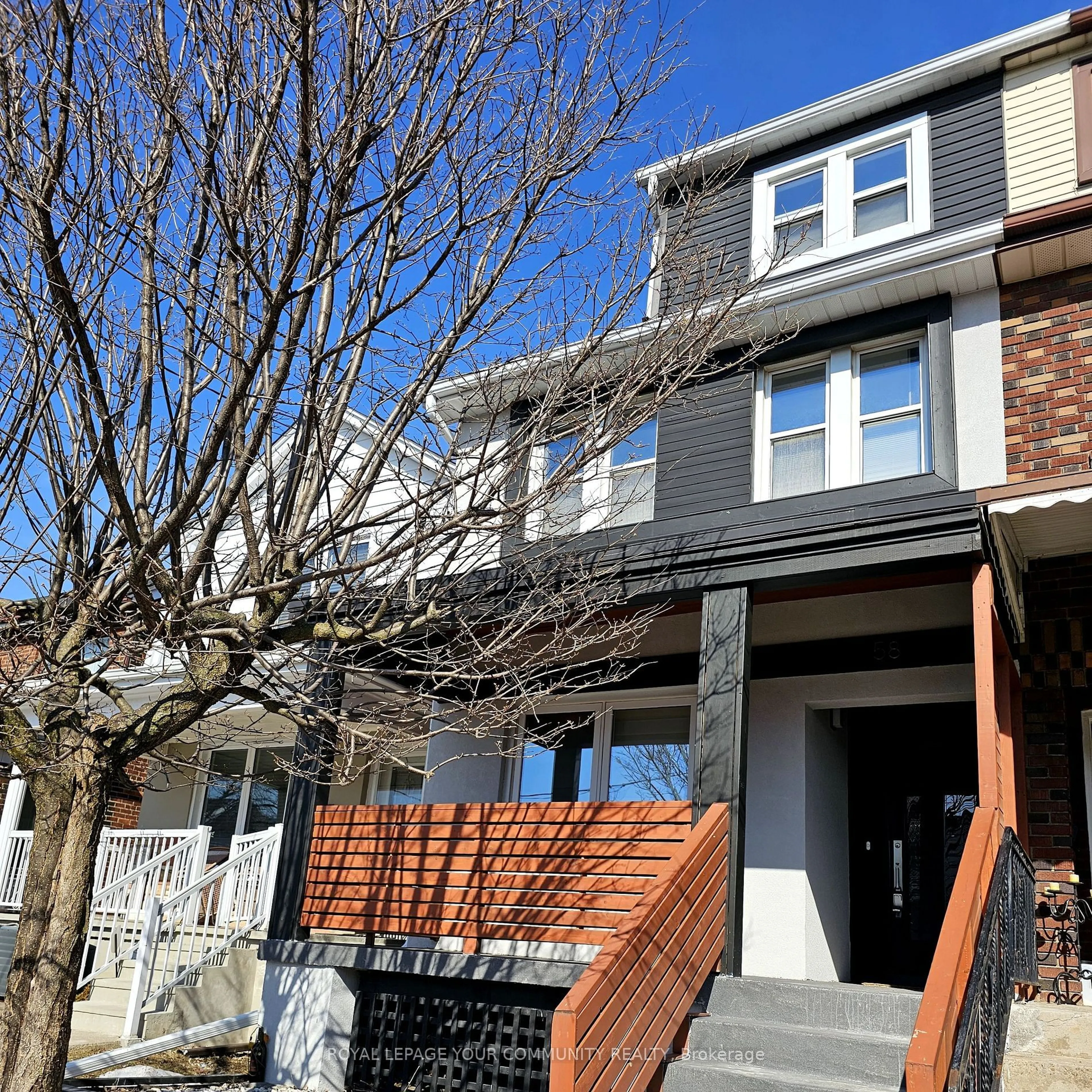 Home with brick exterior material, street for 58 Ashbury Ave, Toronto Ontario M6E 1V7