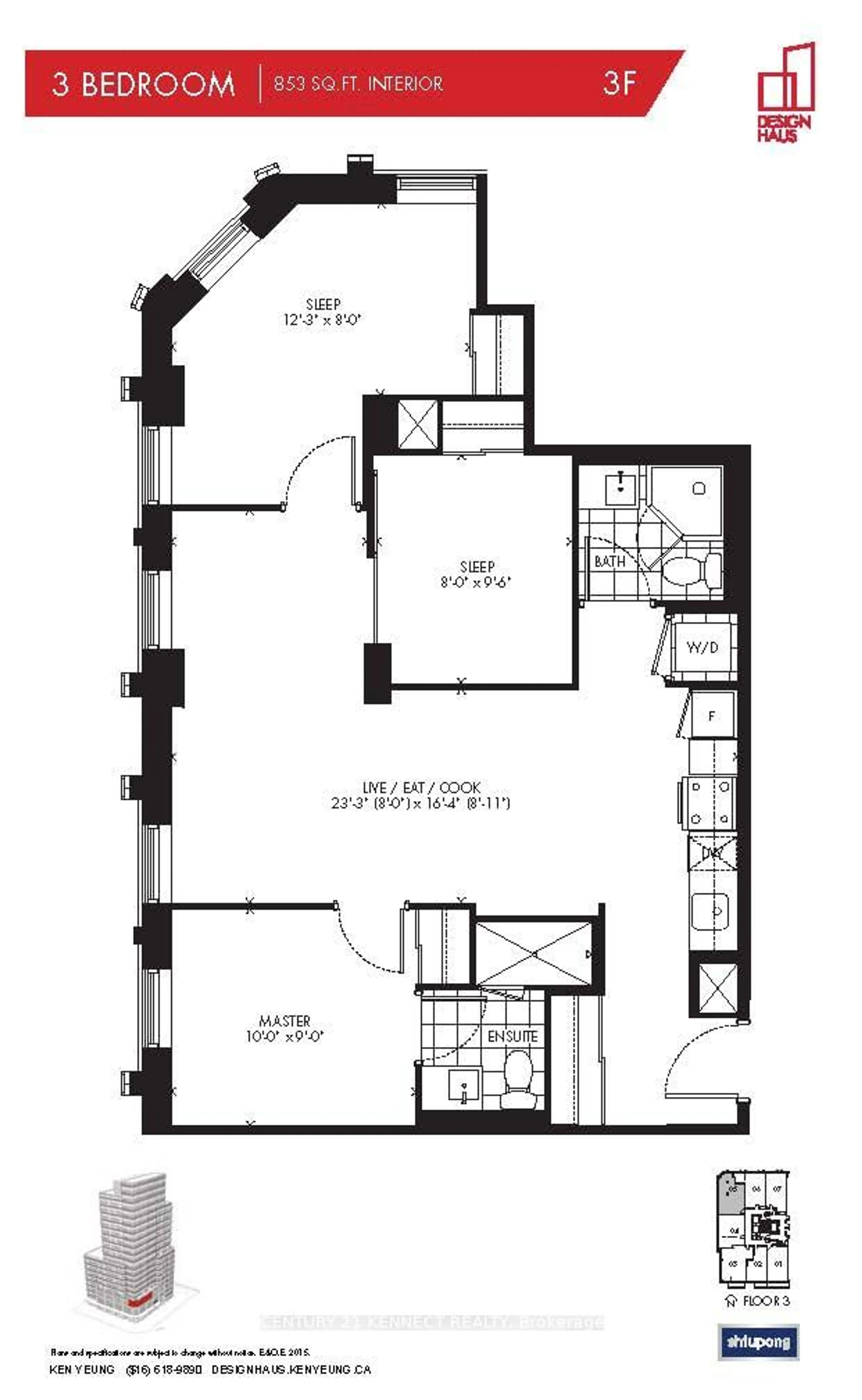 Floor plan for 181 Huron St #305, Toronto Ontario M5T 0C1