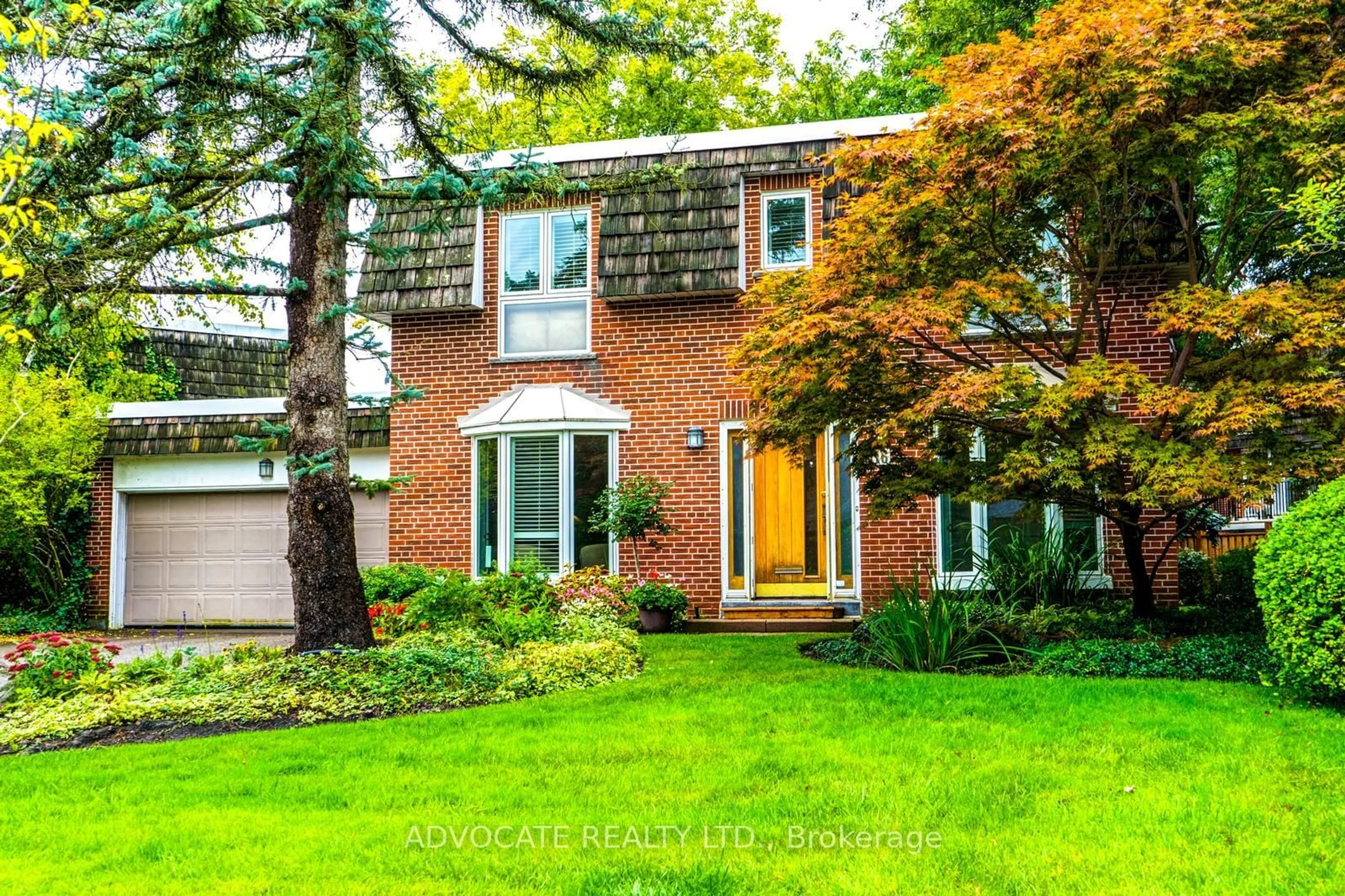 Home with brick exterior material, street for 16 Rollscourt Dr, Toronto Ontario M2L 1X5