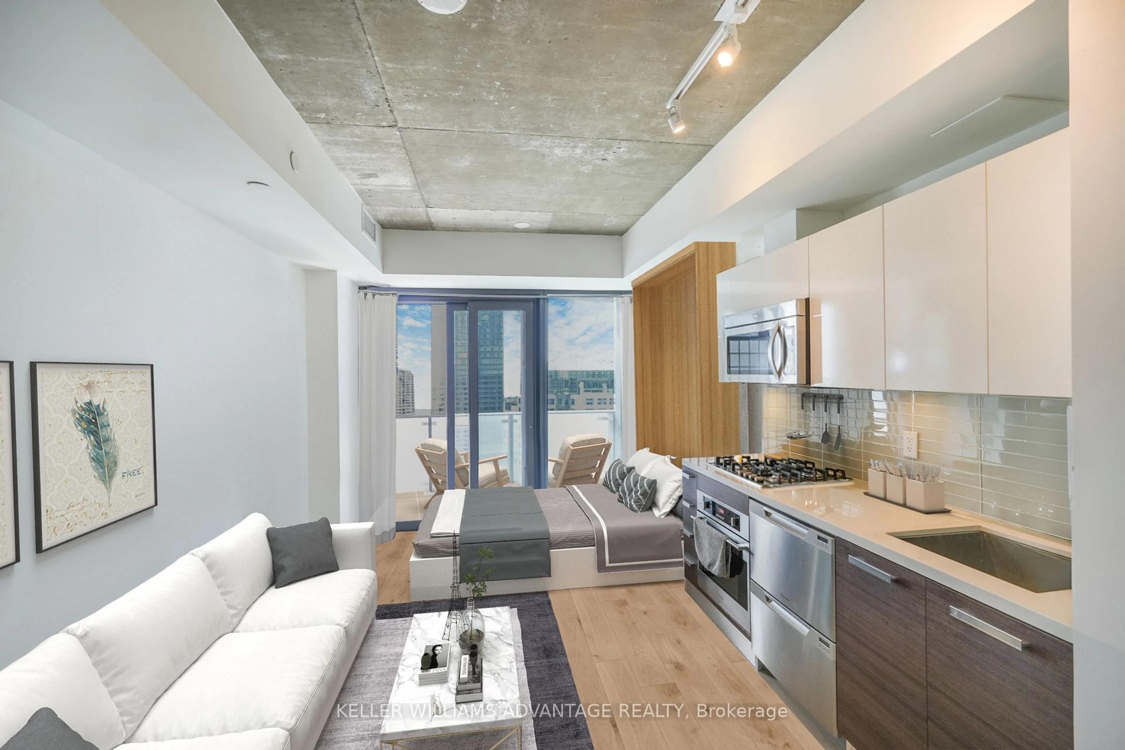 Open concept kitchen, unknown for 224 King St #1806, Toronto Ontario M5H 0A6