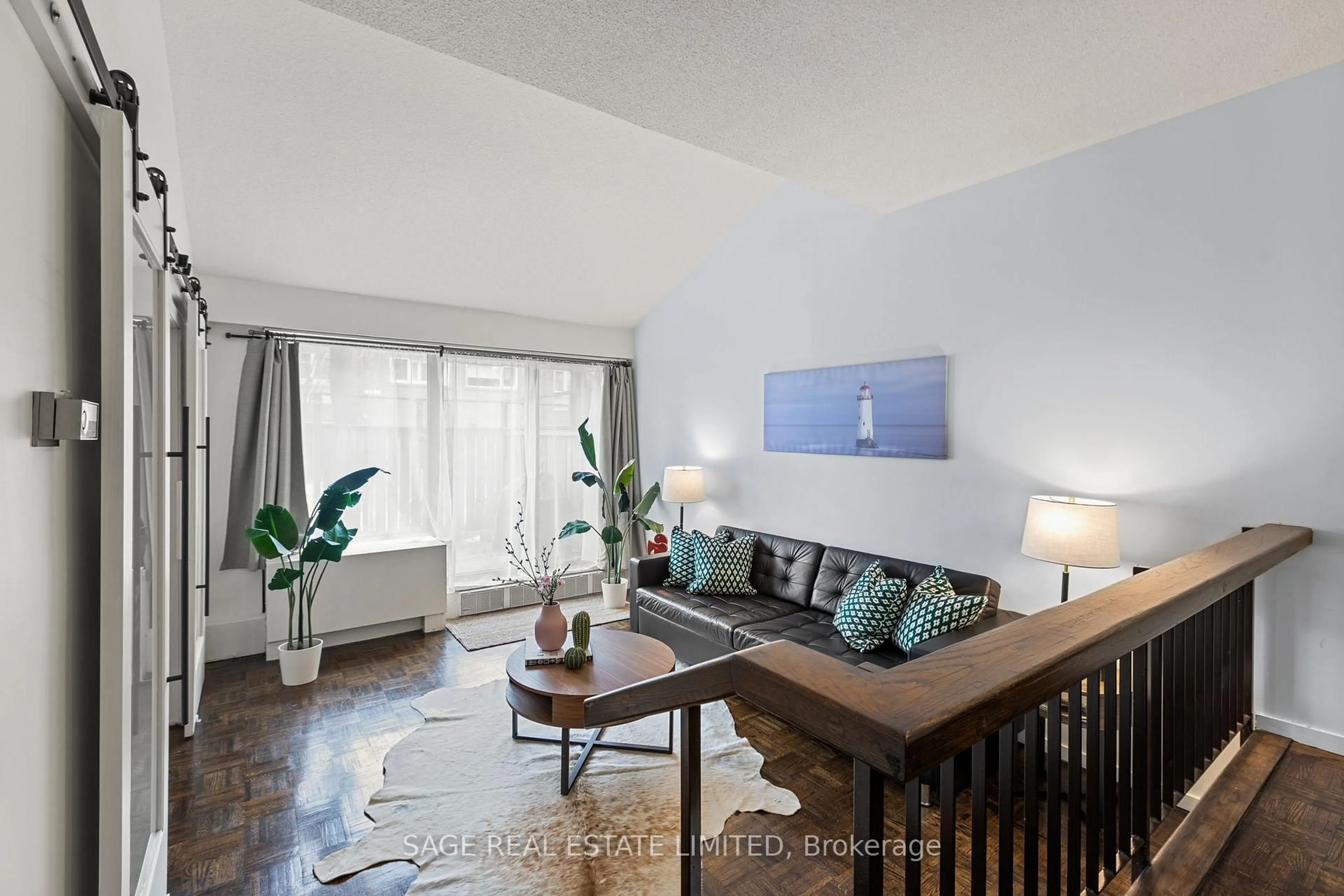 Living room with furniture, unknown for 40 Sylvan Valley Way #316, Toronto Ontario M5M 4M3