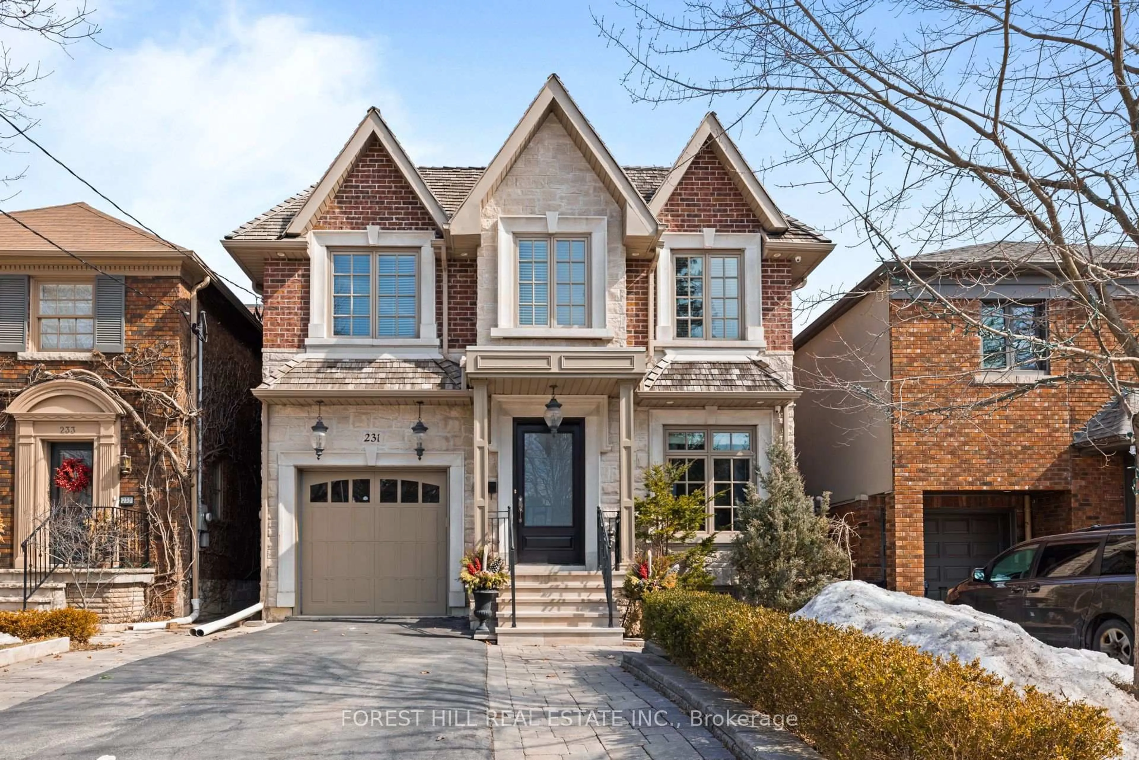 Home with brick exterior material, street for 231 Hanna Rd, Toronto Ontario M4G 3P3