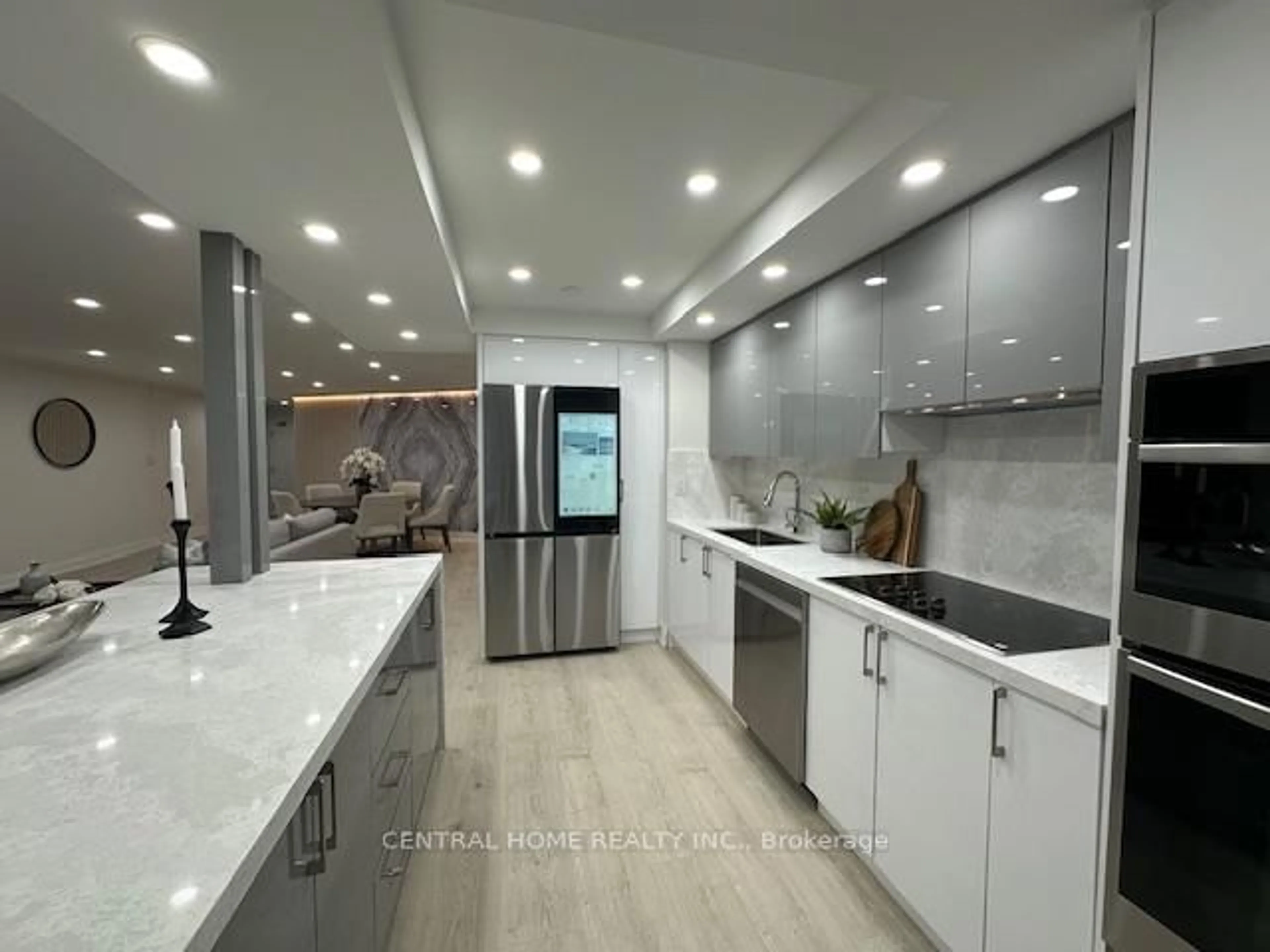 Contemporary kitchen, ceramic/tile floor for 85 Skymark Dr #2502, Toronto Ontario M2H 3P2
