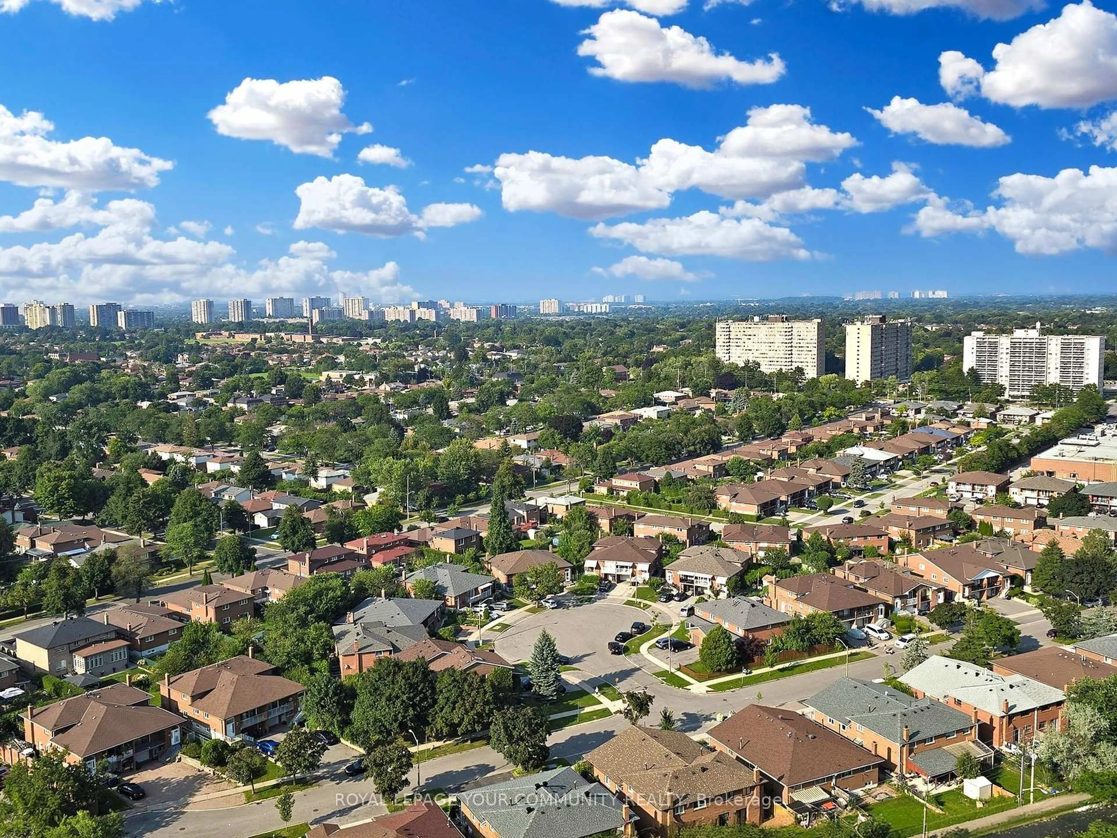 A pic from outside/outdoor area/front of a property/back of a property/a pic from drone, city buildings view from balcony for 50 Ann O'Reilly Rd #2211, Toronto Ontario M2J 0A8