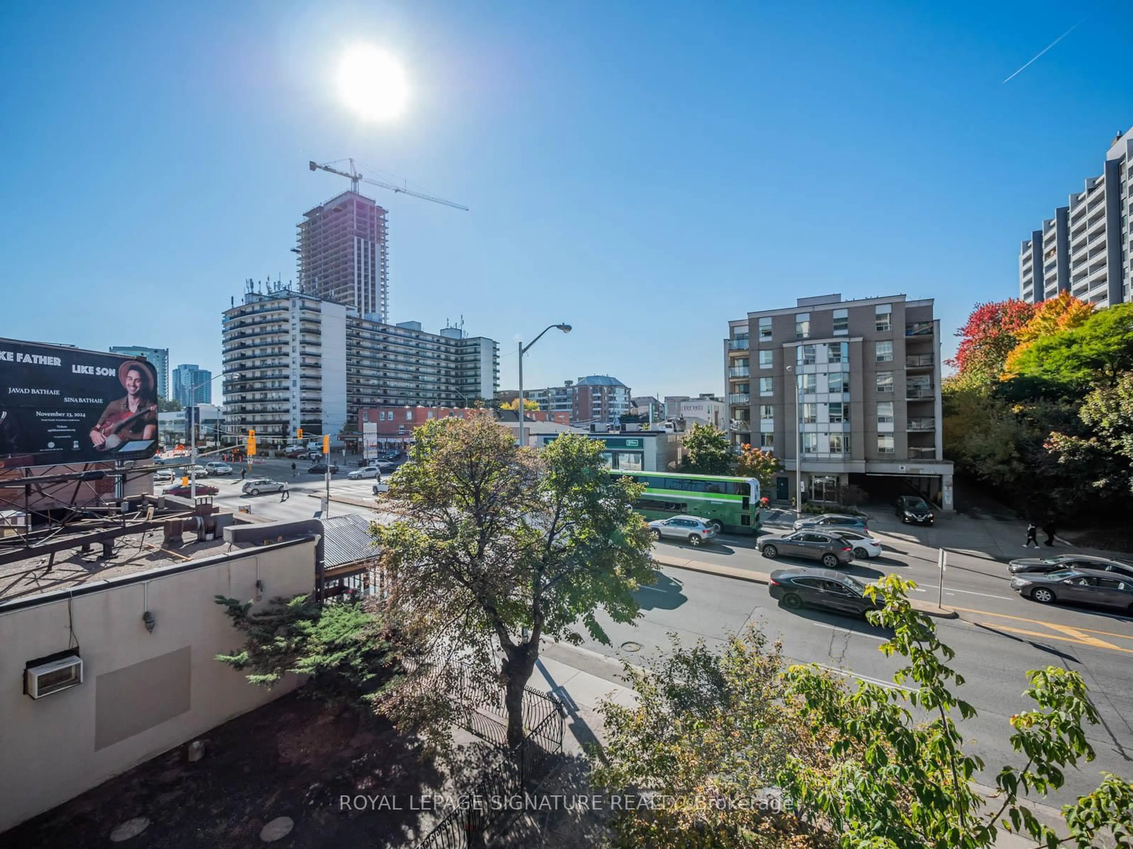 A pic from outside/outdoor area/front of a property/back of a property/a pic from drone, city buildings view from balcony for 5949 Yonge St #306, Toronto Ontario M2M 3V8