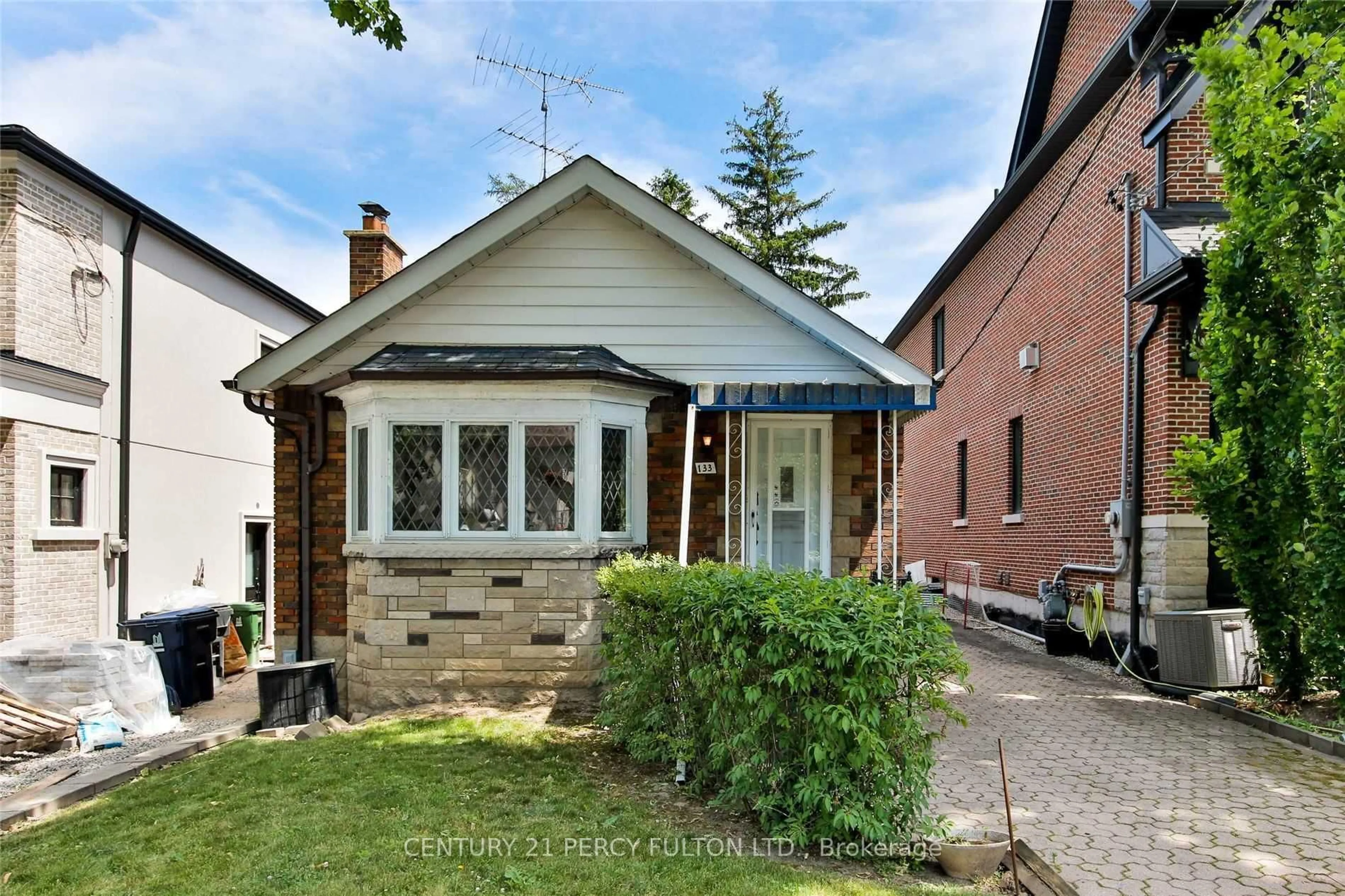 Home with brick exterior material, street for 133 Airdrie Rd, Toronto Ontario M4G 1M6