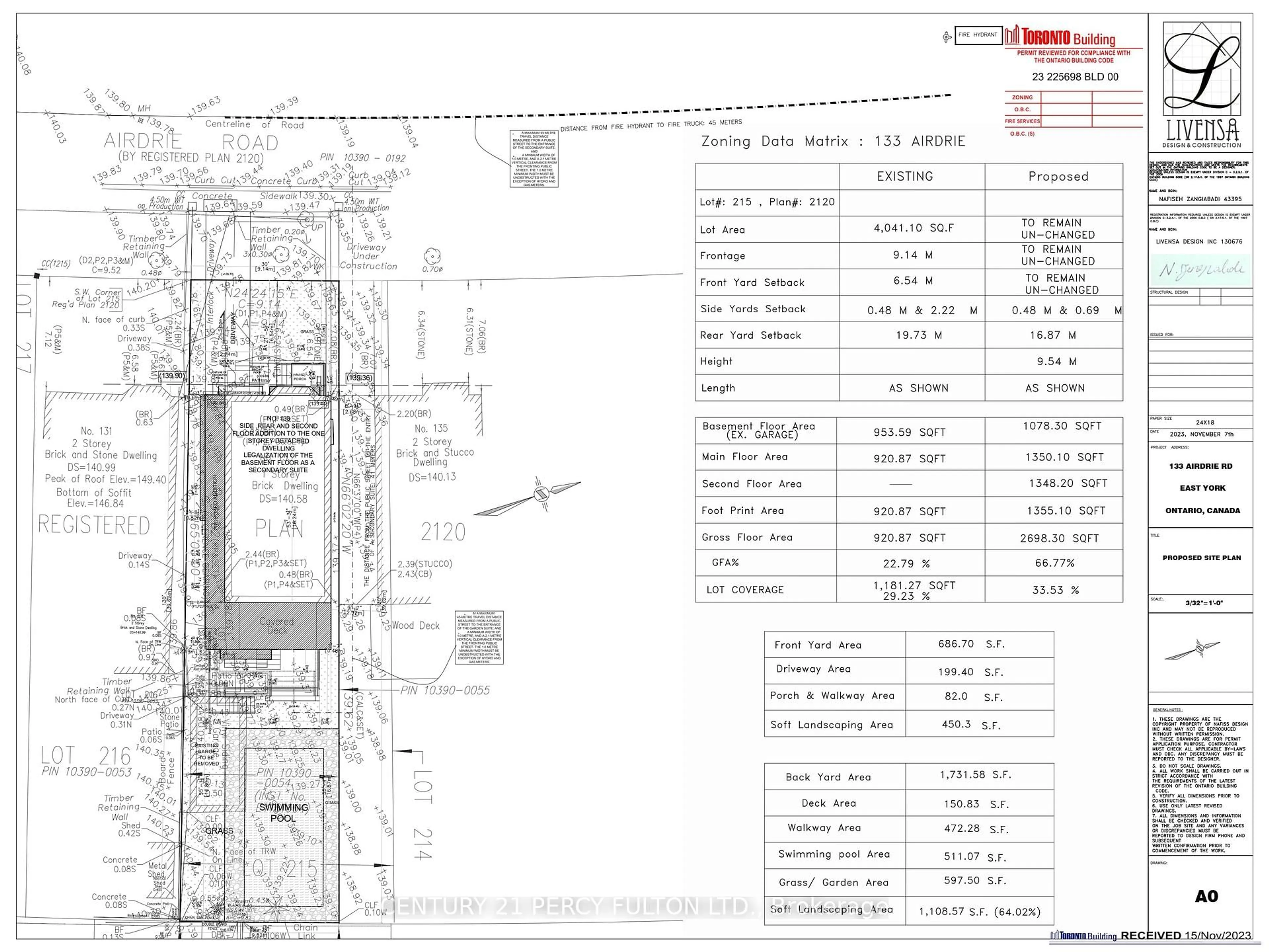 Floor plan for 133 Airdrie Rd, Toronto Ontario M4G 1M6