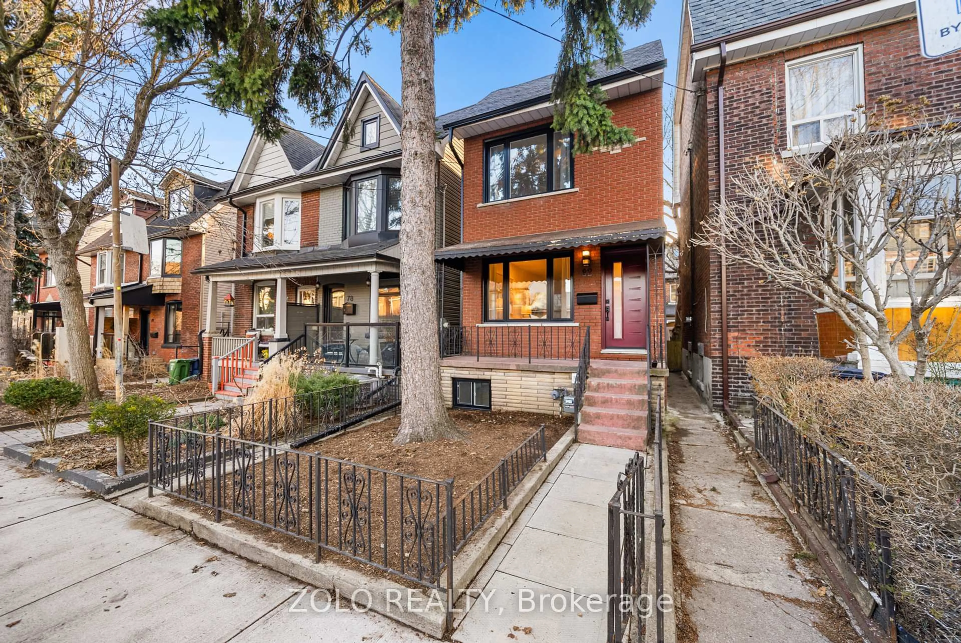 Home with brick exterior material, street for 82 Bellwoods Ave, Toronto Ontario M6J 2P4