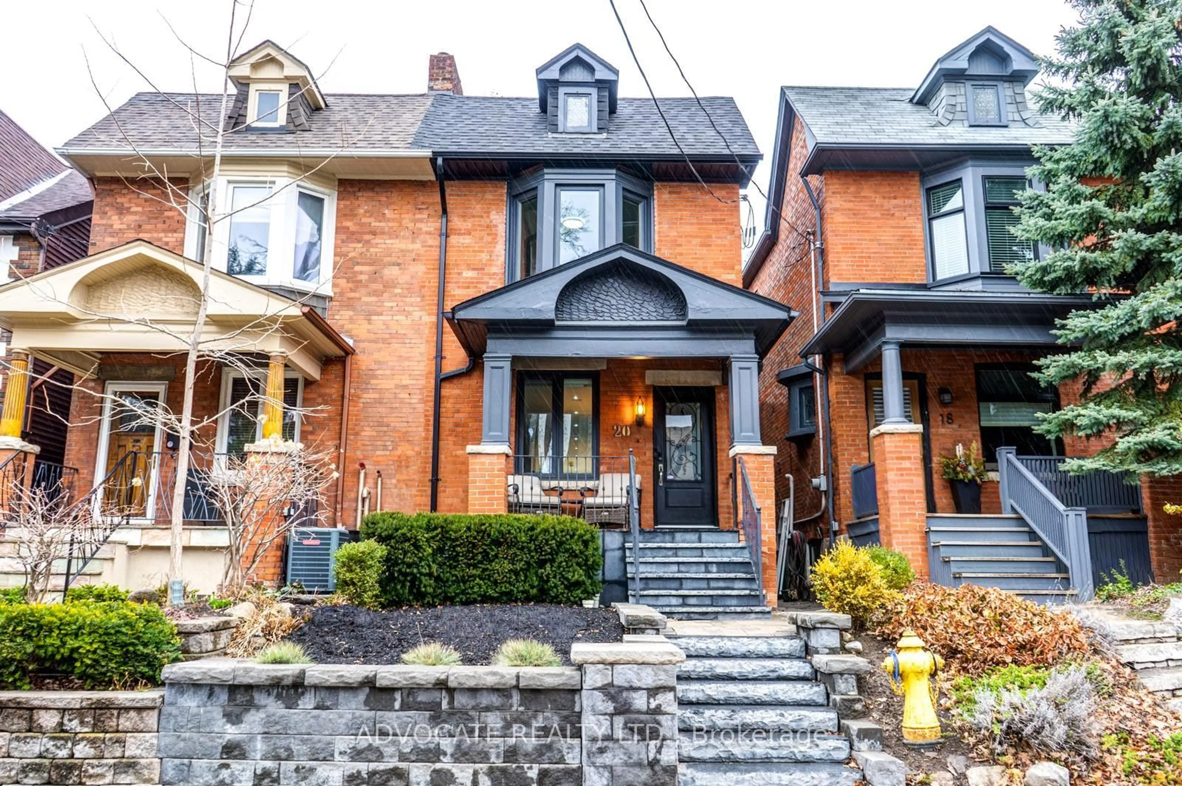 Home with brick exterior material, street for 20 Helena Ave, Toronto Ontario M6G 2H2