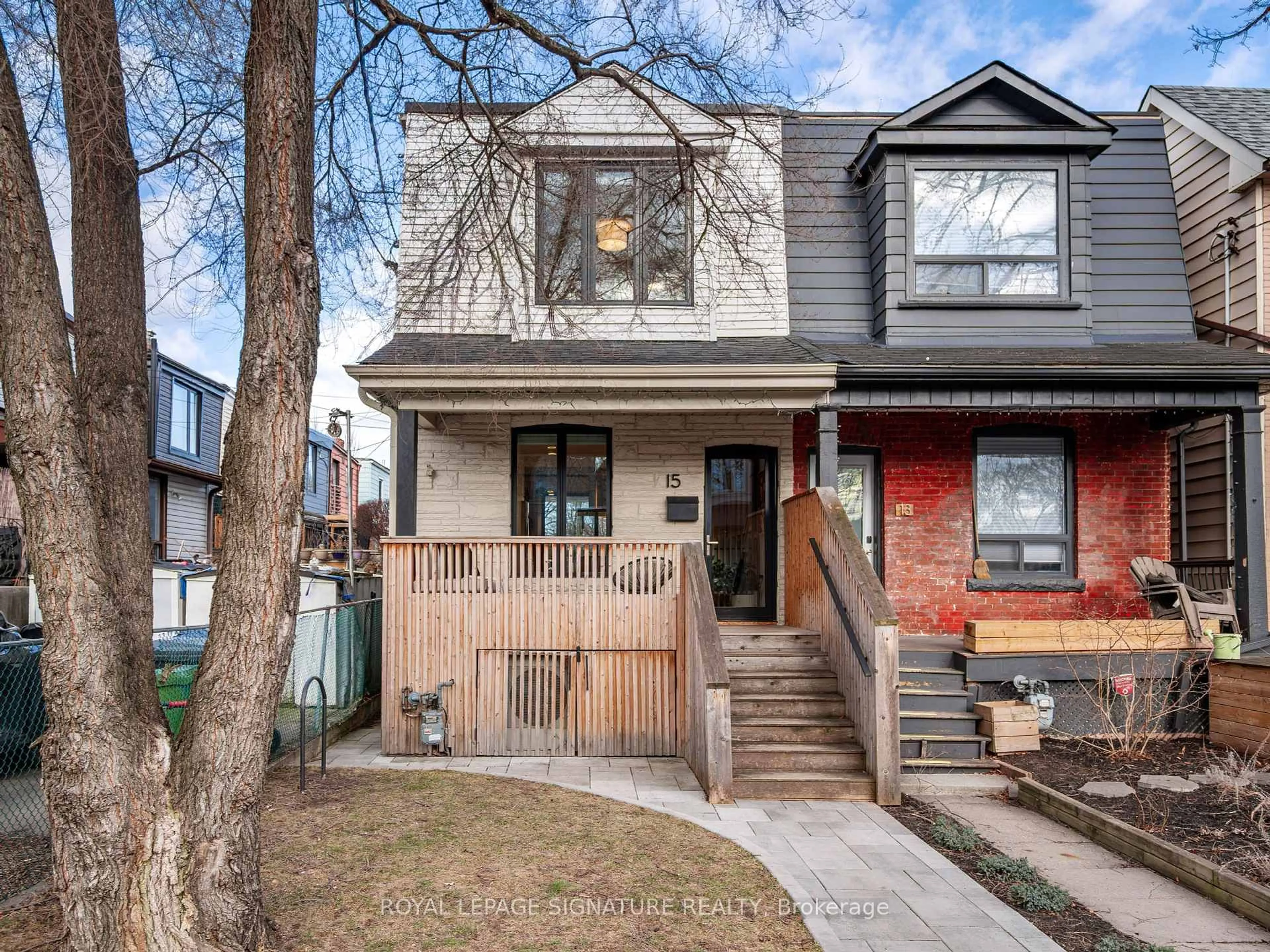 Home with brick exterior material, street for 15 St Clarens Ave, Toronto Ontario M6K 2S2