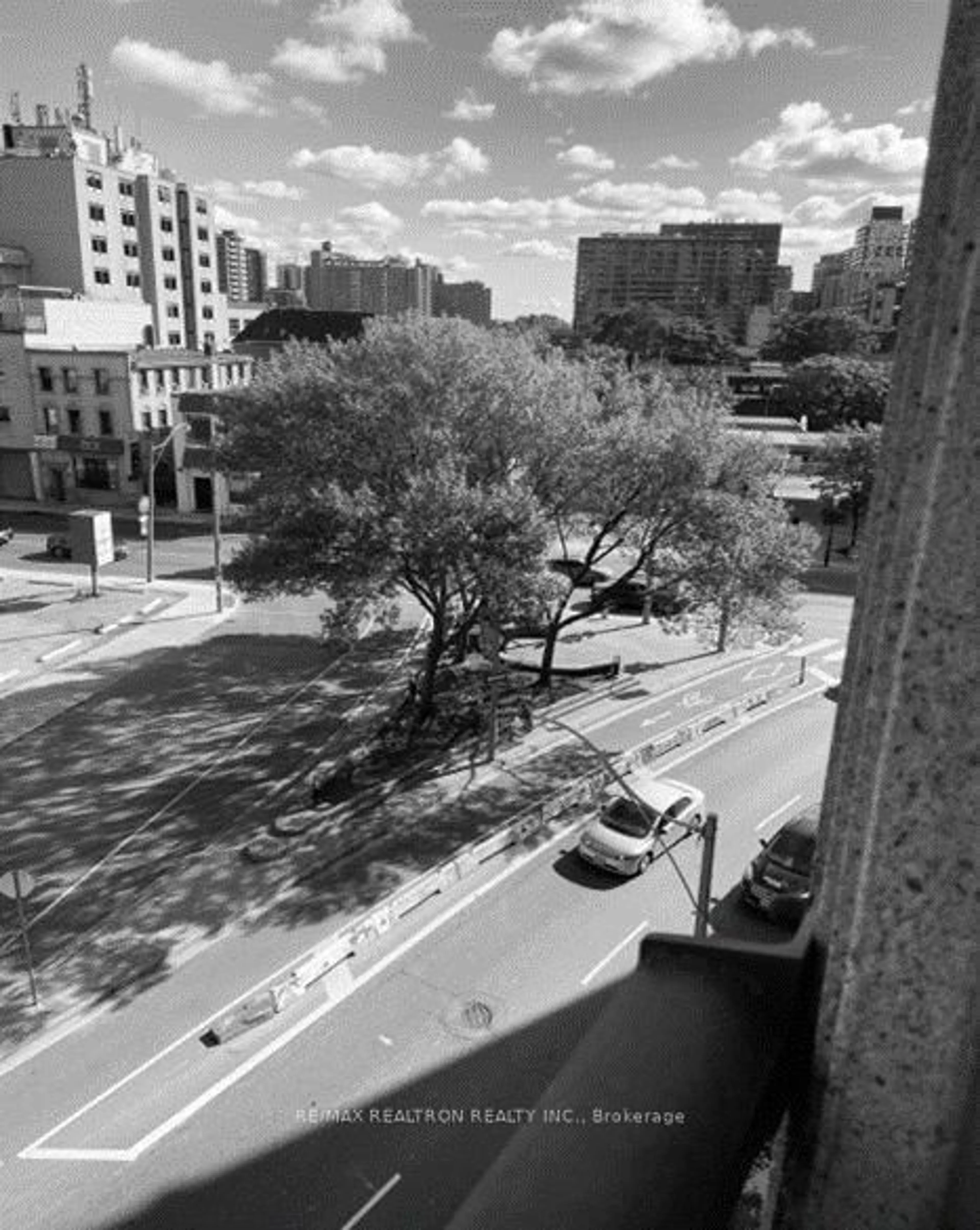 Balcony in the apartment, city buildings view from balcony for 115 Richmond St #507, Toronto Ontario M5C 3H6