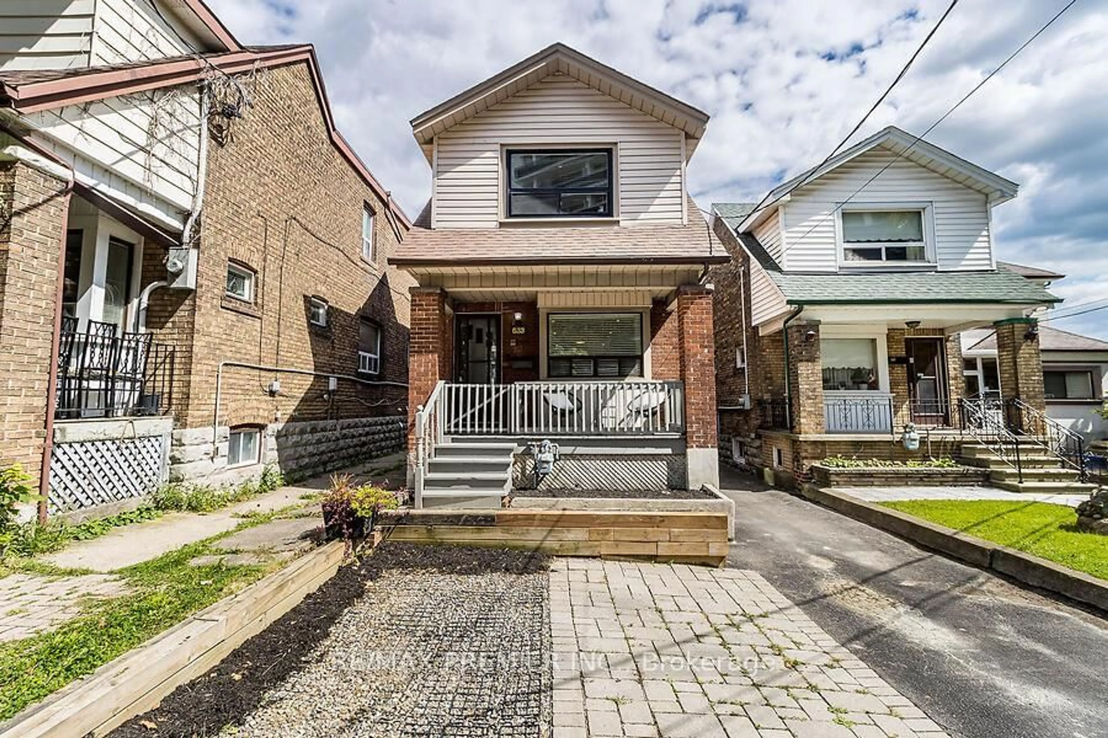 Home with brick exterior material, street for 633 Lauder Ave, Toronto Ontario M6E 3J8