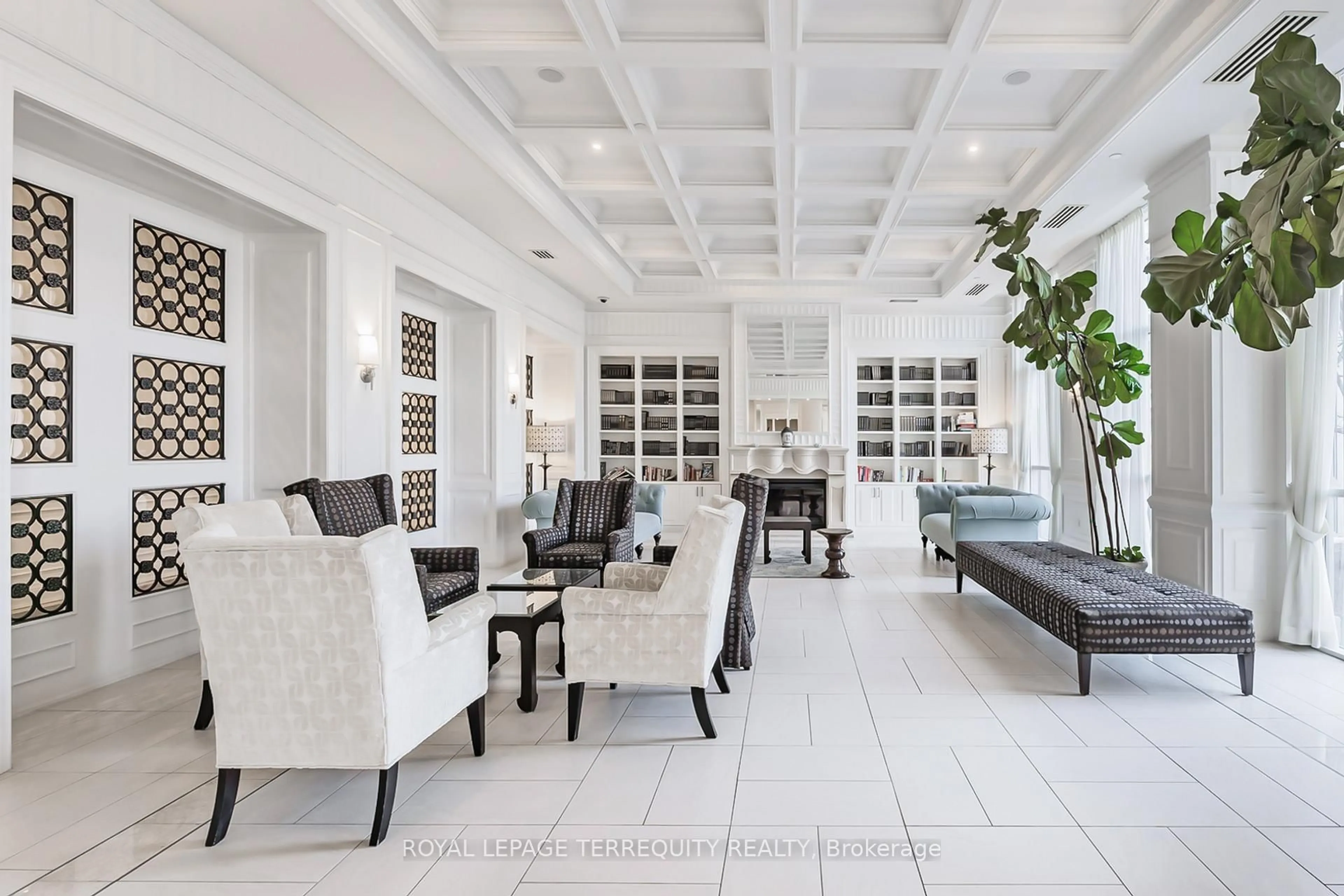 Living room with furniture, ceramic/tile floor for 15 Greenview Ave #2411, Toronto Ontario M2M 4M7