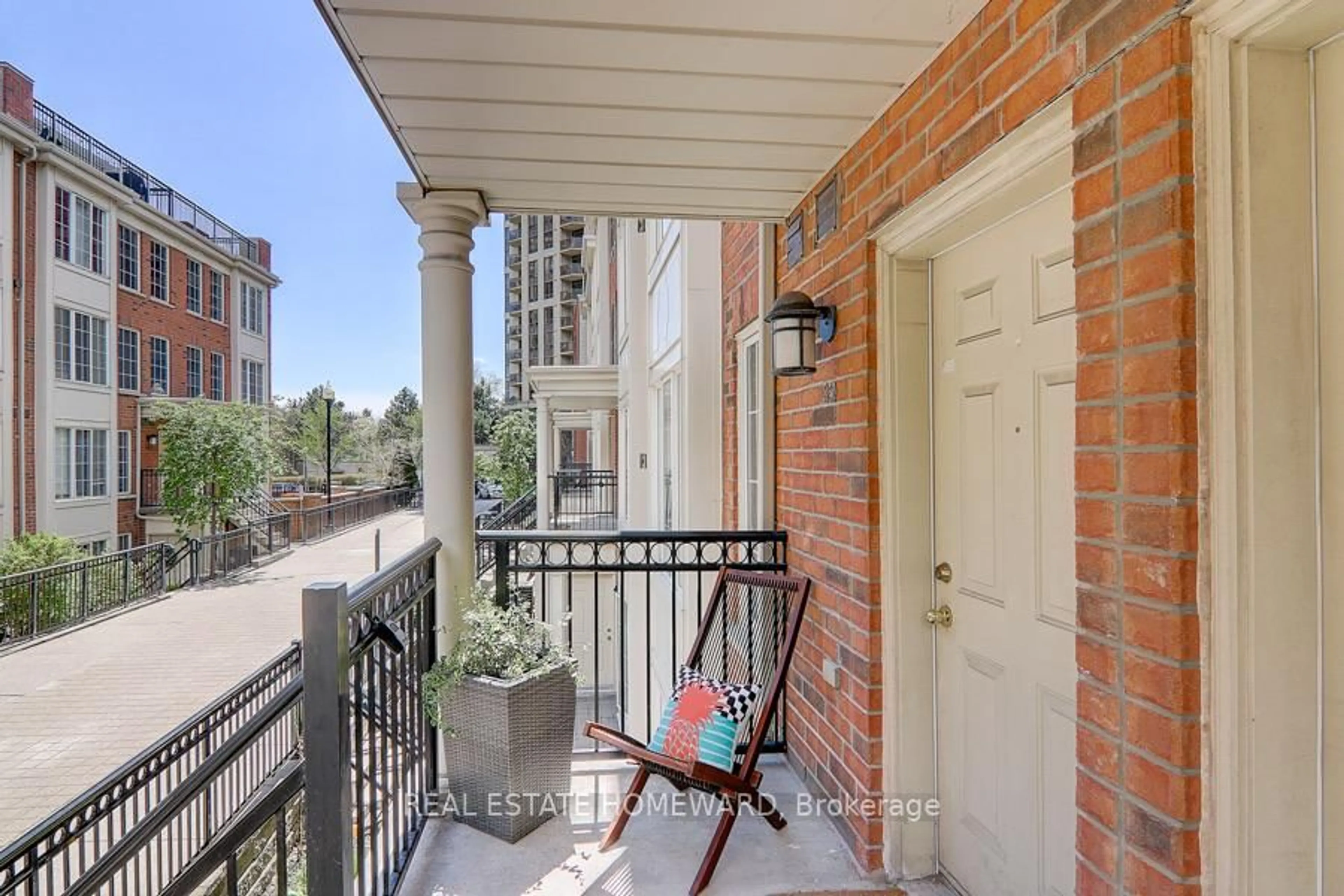 Balcony in the apartment, street for 3 Everson Dr #350, Toronto Ontario M2N 7C2