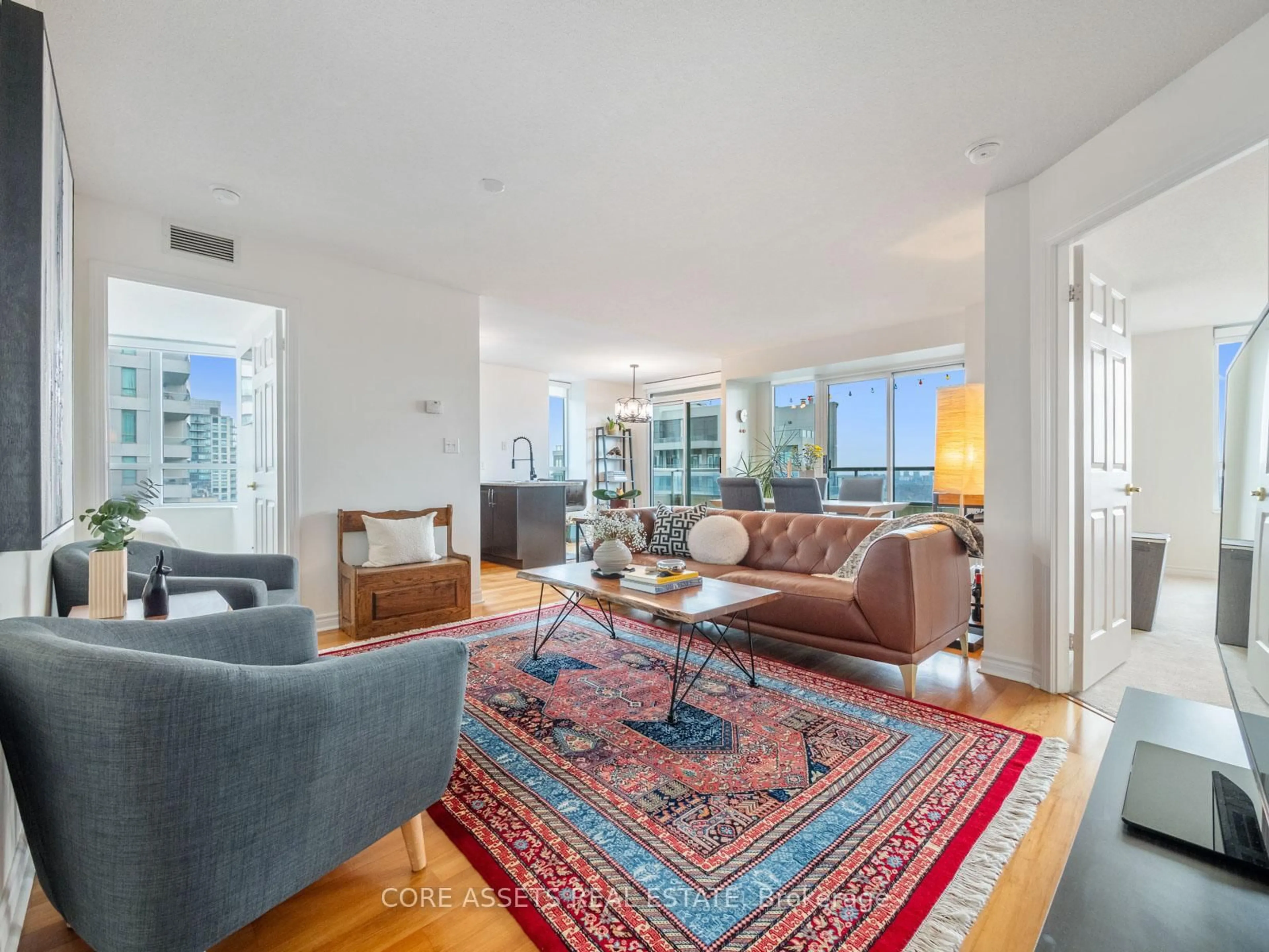 Living room with furniture, unknown for 18 Spring Garden Ave #2705, Toronto Ontario M2N 7M2