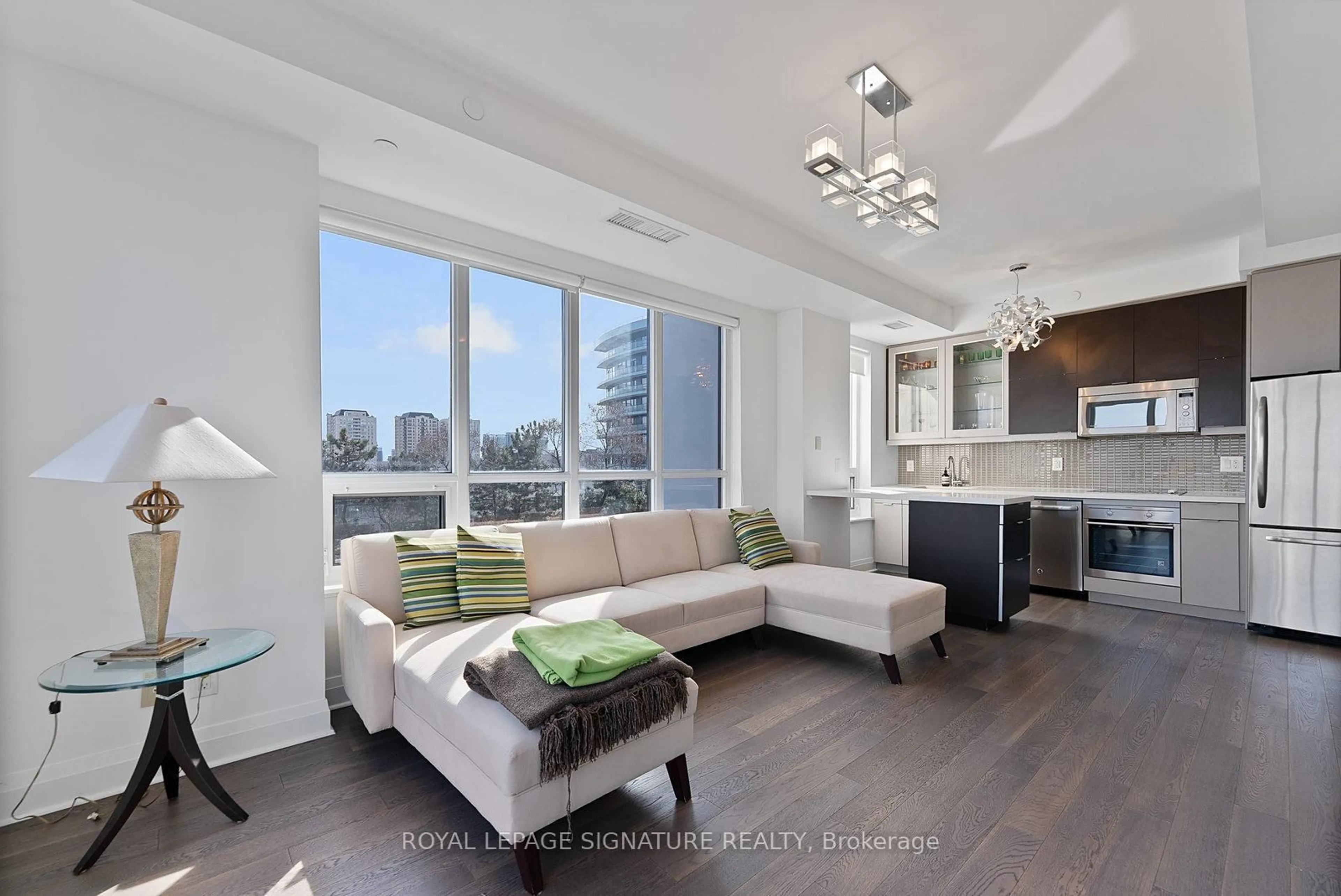 Living room with furniture, unknown for 399 Spring Garden Ave #321, Toronto Ontario M2N 3H6