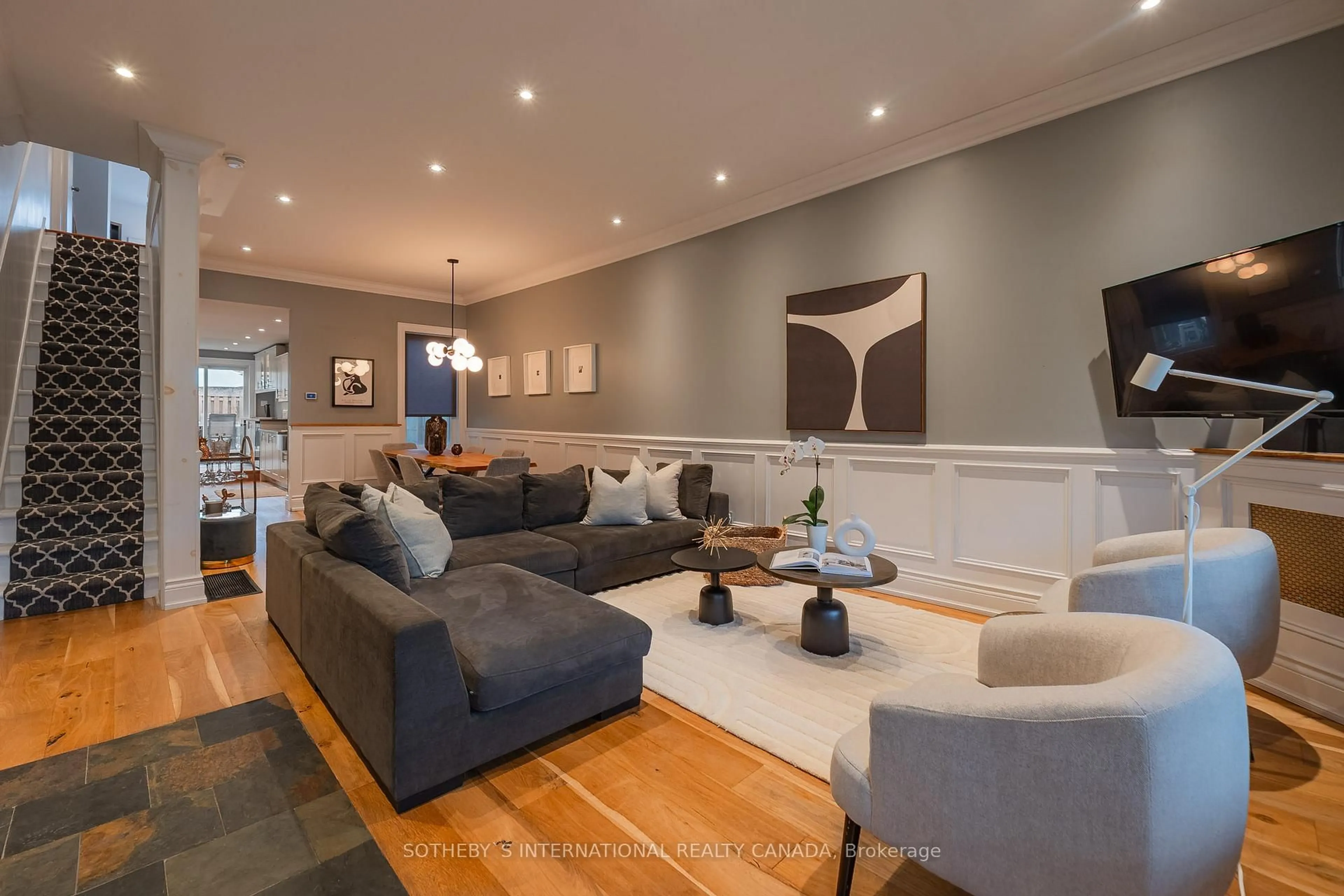 Living room with furniture, unknown for 64 Foxley St, Toronto Ontario M6J 1R2