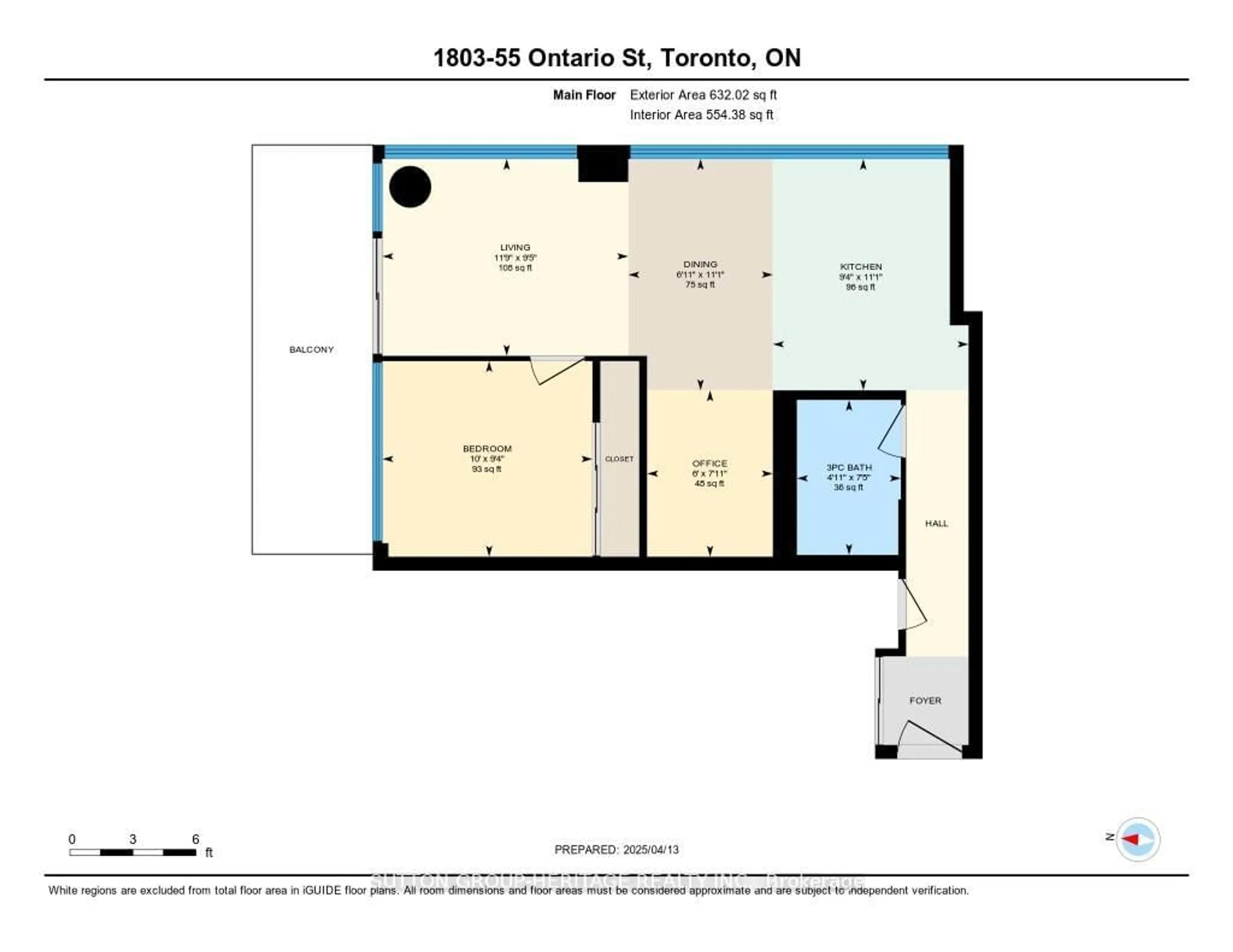 Floor plan for 55 Ontario St #1803, Toronto Ontario M5A 0T8