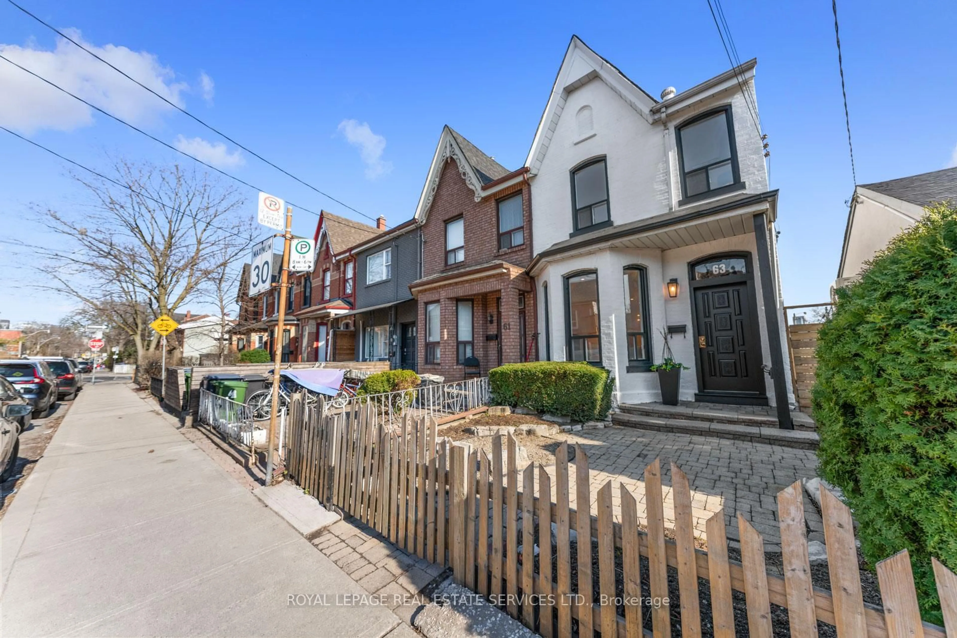 Home with brick exterior material, street for 63 Robinson St, Toronto Ontario M6J 1L4