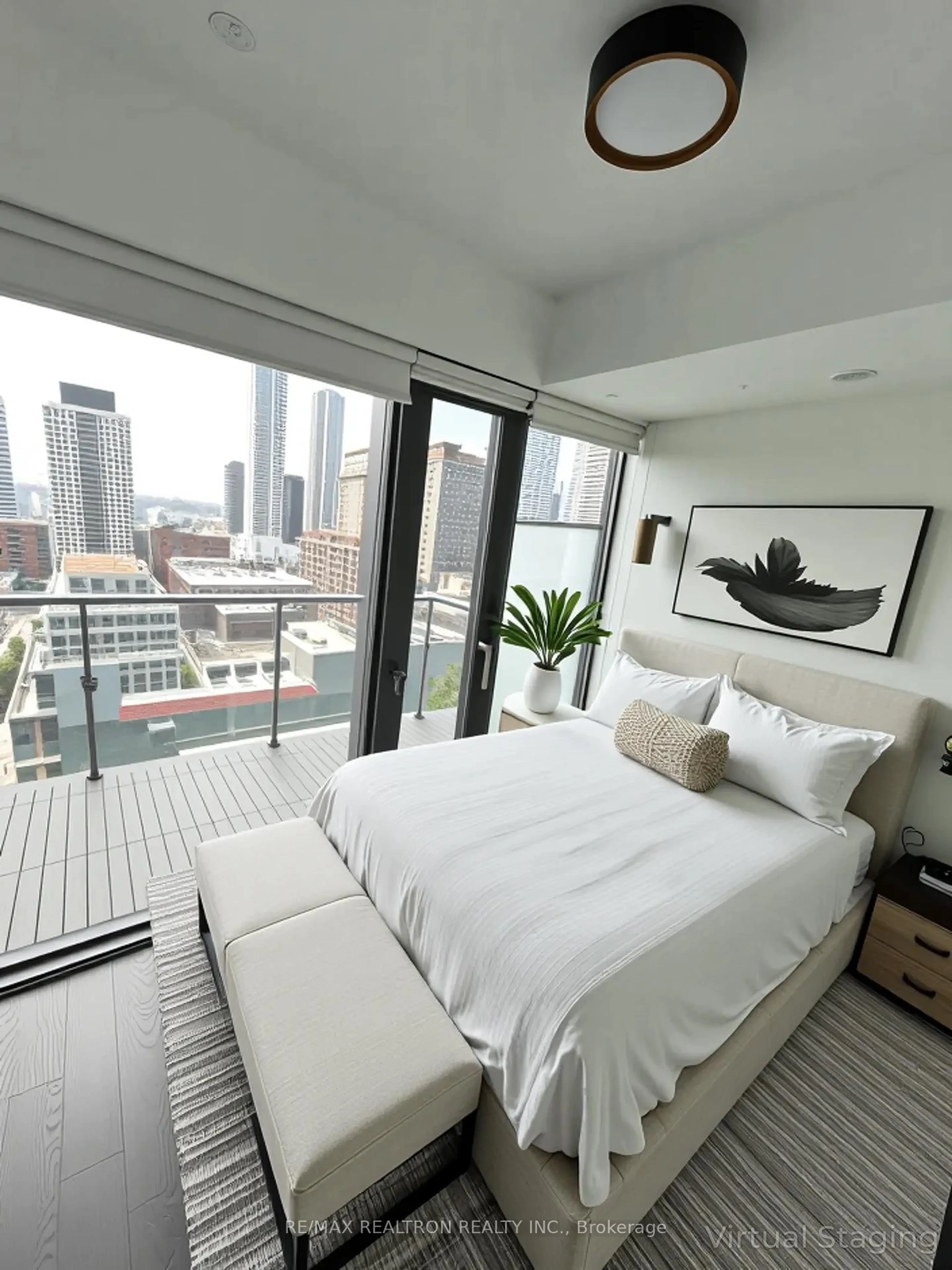 Bedroom with bed, unknown for 60 Colborne St #1903, Toronto Ontario M5E 1E3