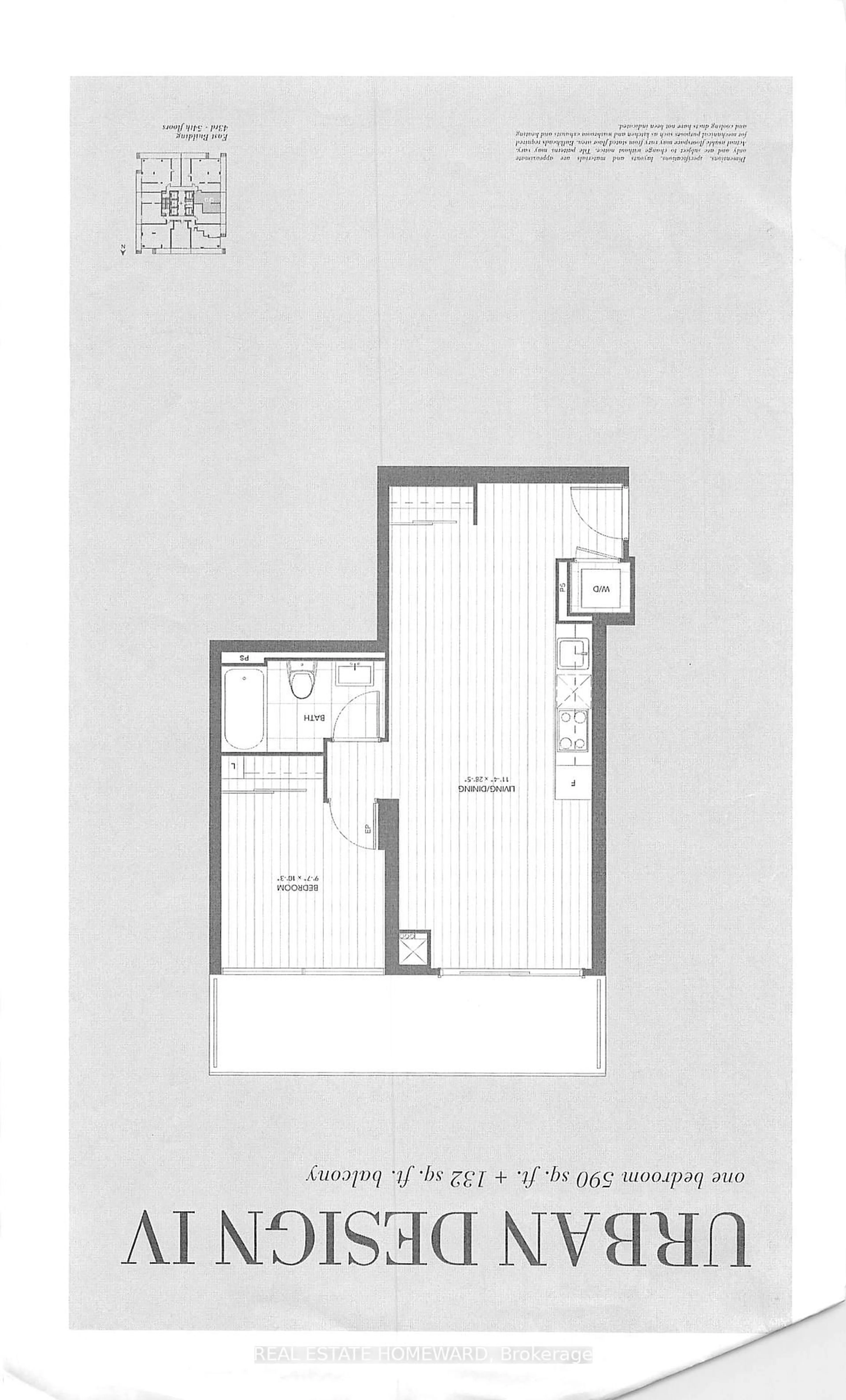 Floor plan for 1080 Bay St #LPH3, Toronto Ontario M5S 0A5
