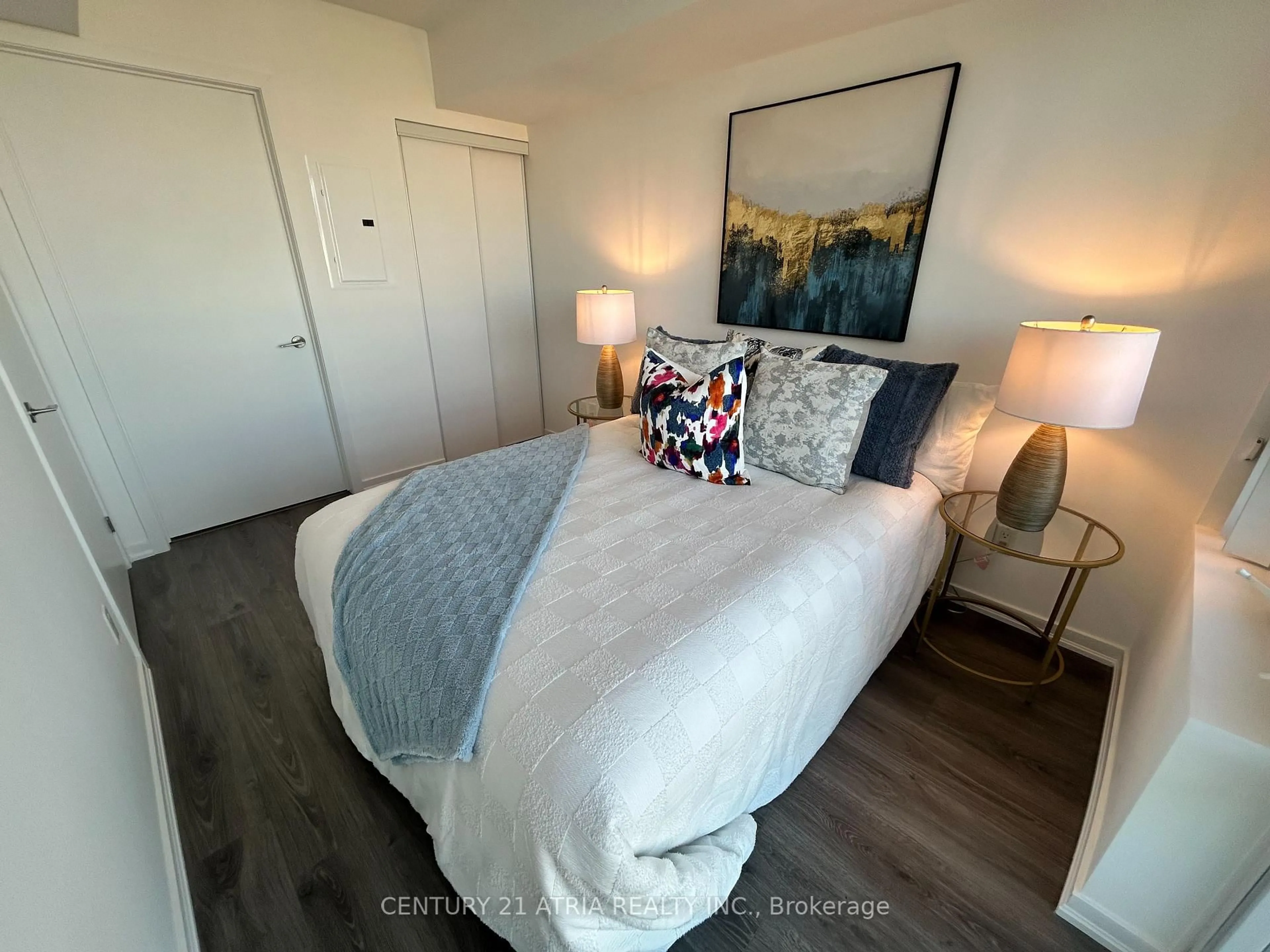 Bedroom with bed, unknown for 68 Abell St #1606, Toronto Ontario M6J 0A2
