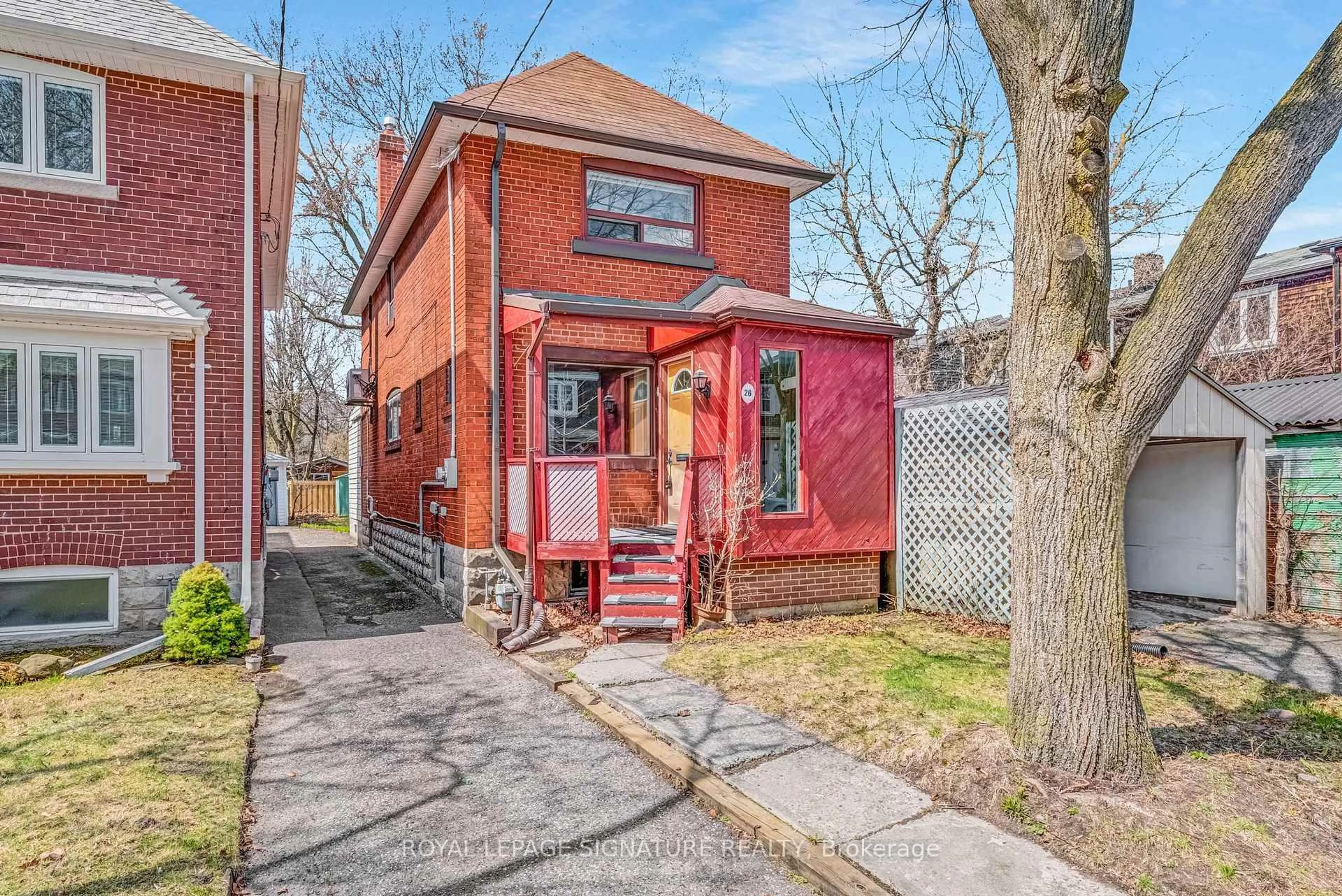 Home with brick exterior material, street for 26 Martin Rd, Toronto Ontario M4S 2V2