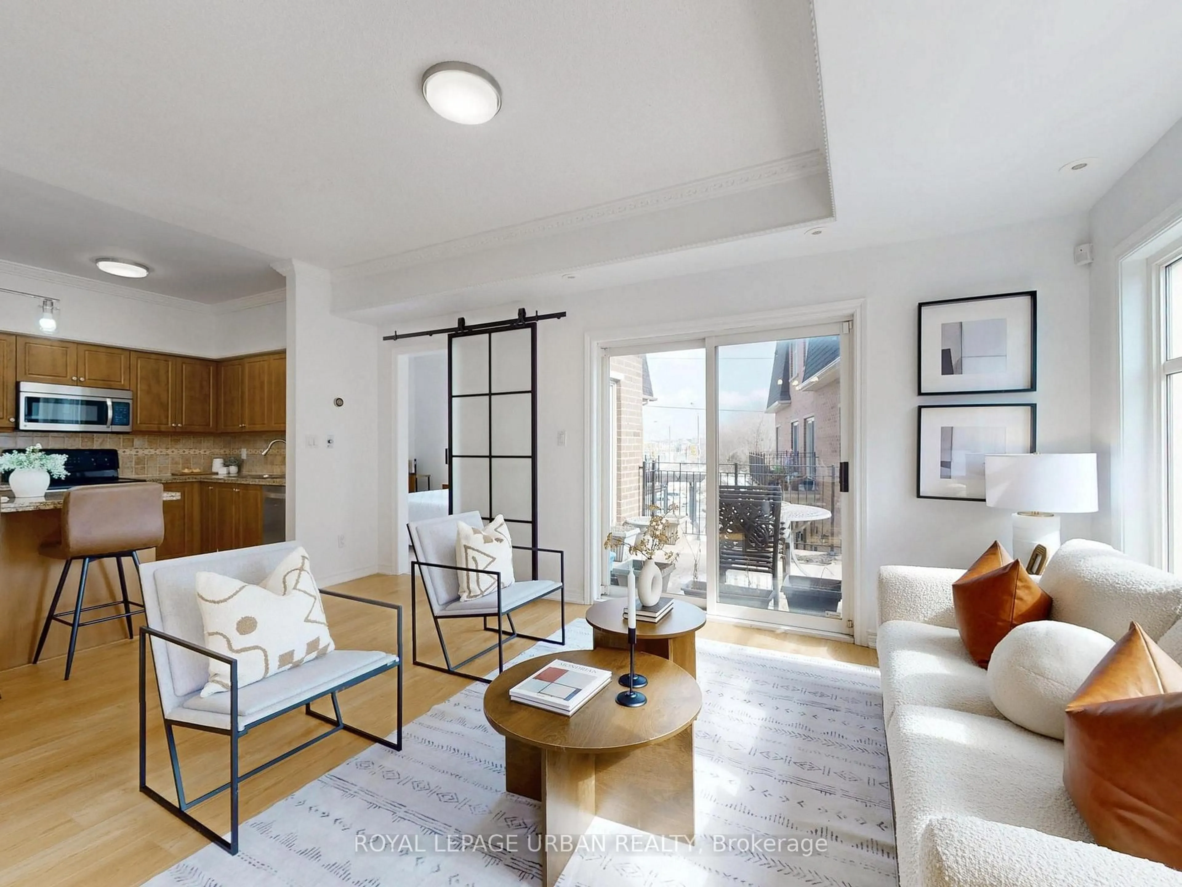 Living room with furniture, unknown for 1837 Eglinton Ave #235, Toronto Ontario M4A 2Y4
