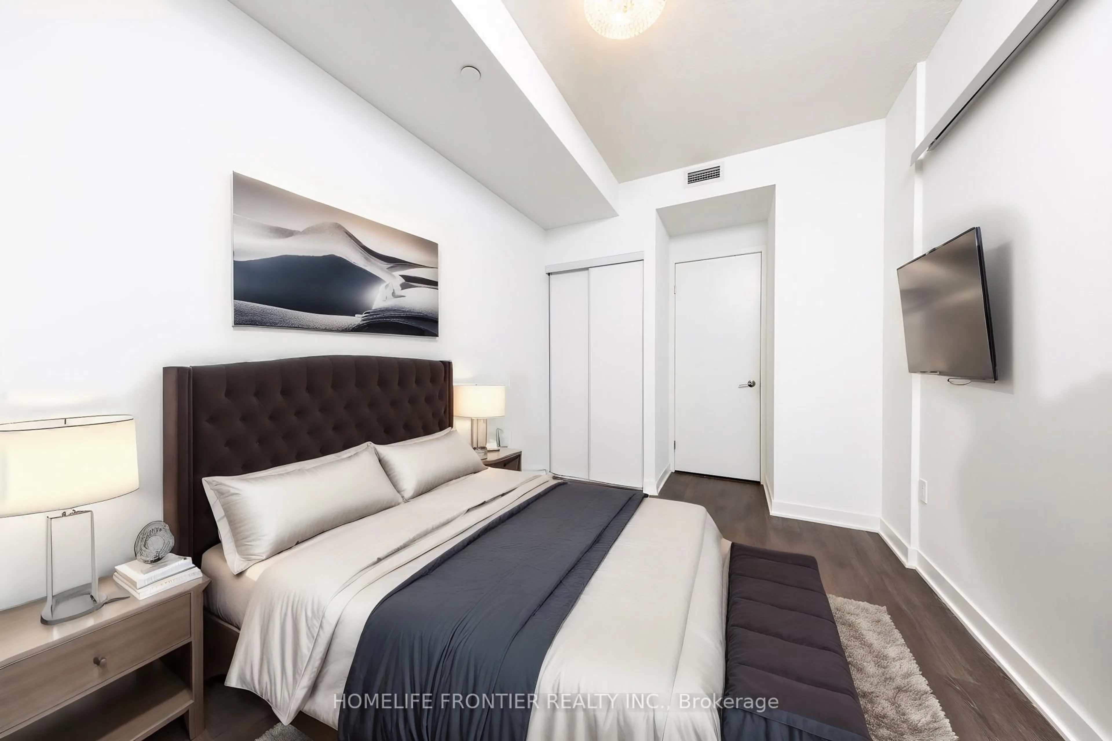Bedroom with bed, unknown for 115 Blue Jays Way #705, Toronto Ontario M5V 0N4