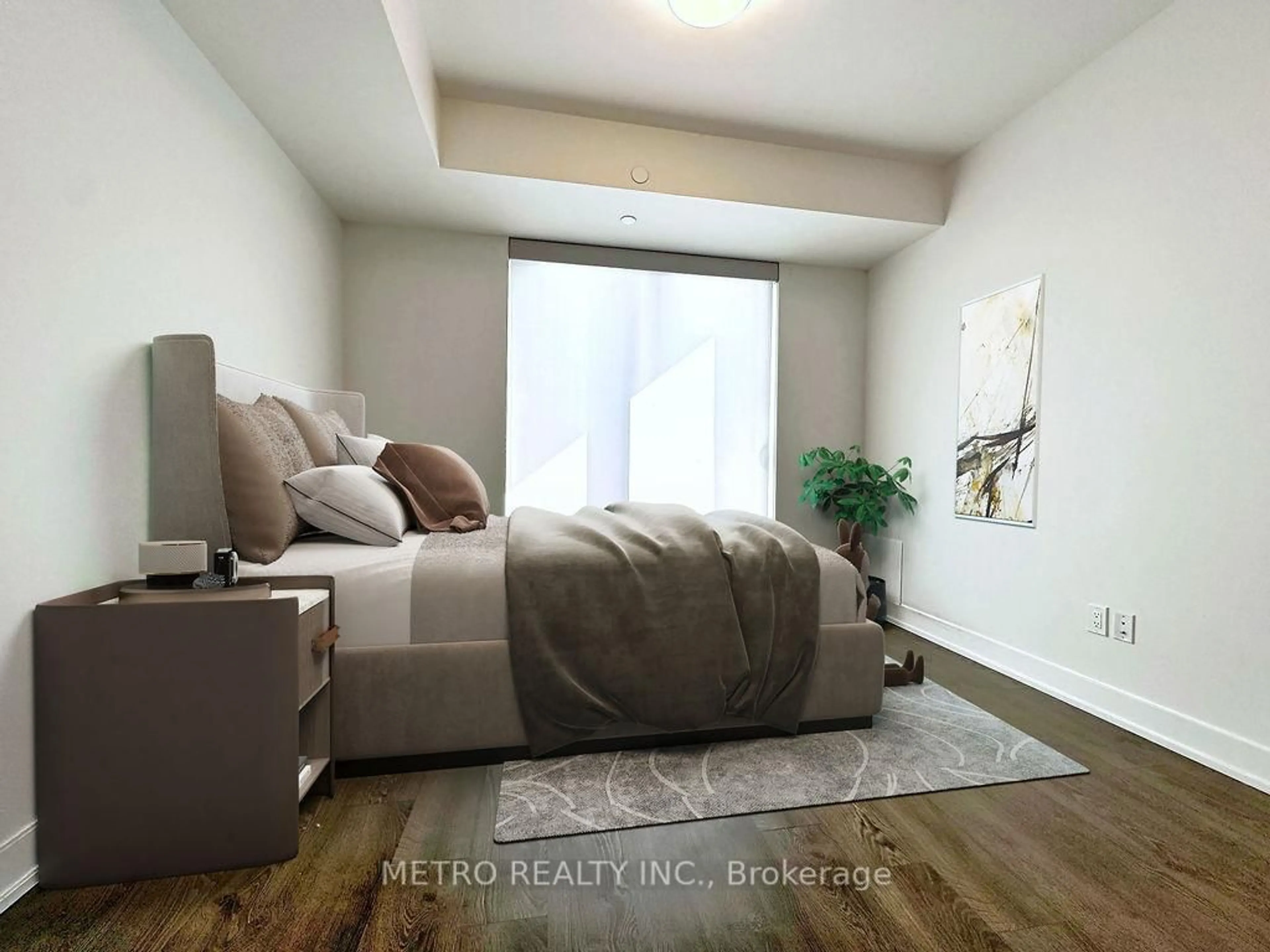 Bedroom with bed, unknown for 80 Vanauley St #915, Toronto Ontario M5T 0C9
