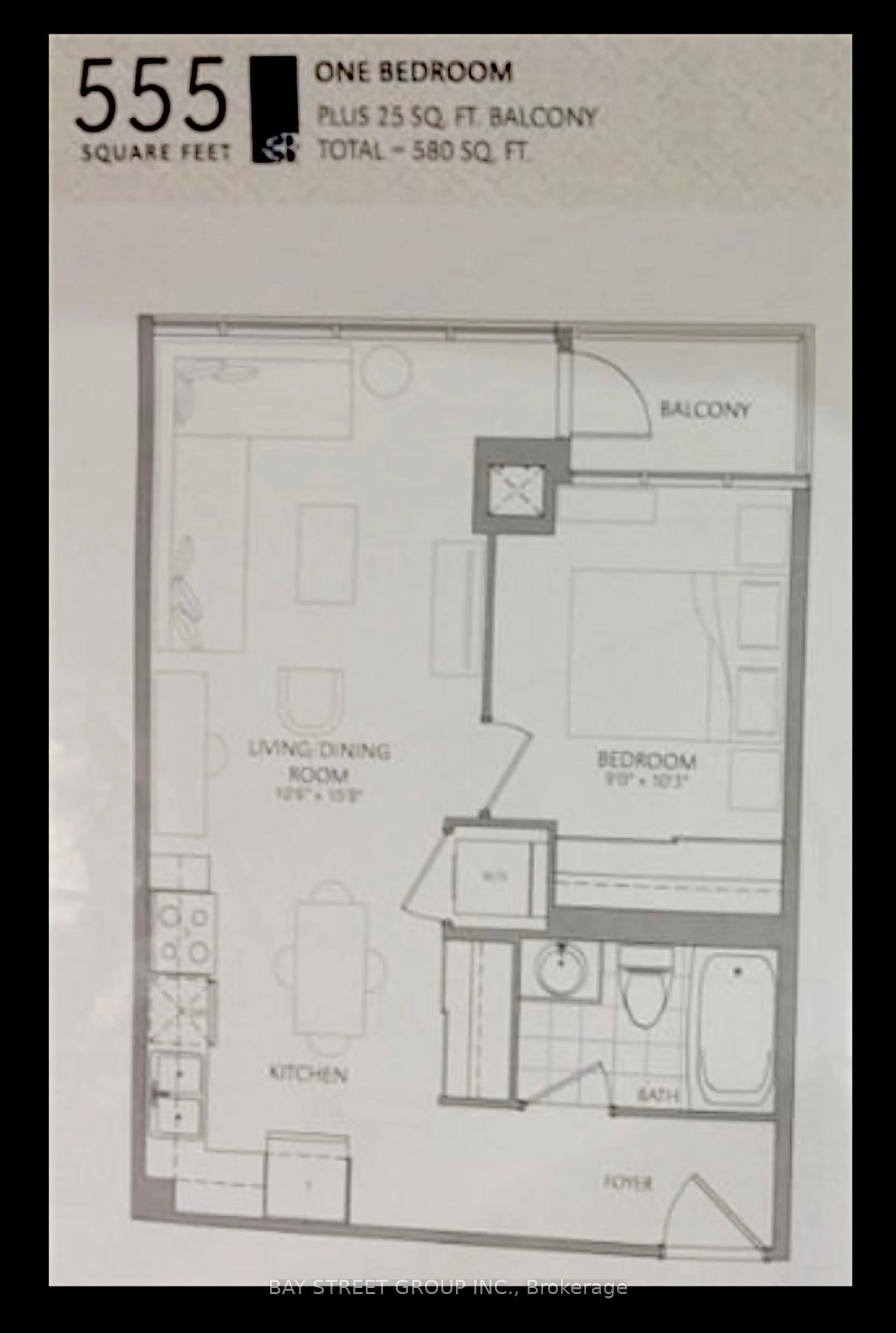 Floor plan for 60 Berwick Ave #1201, Toronto Ontario M5P 0A3