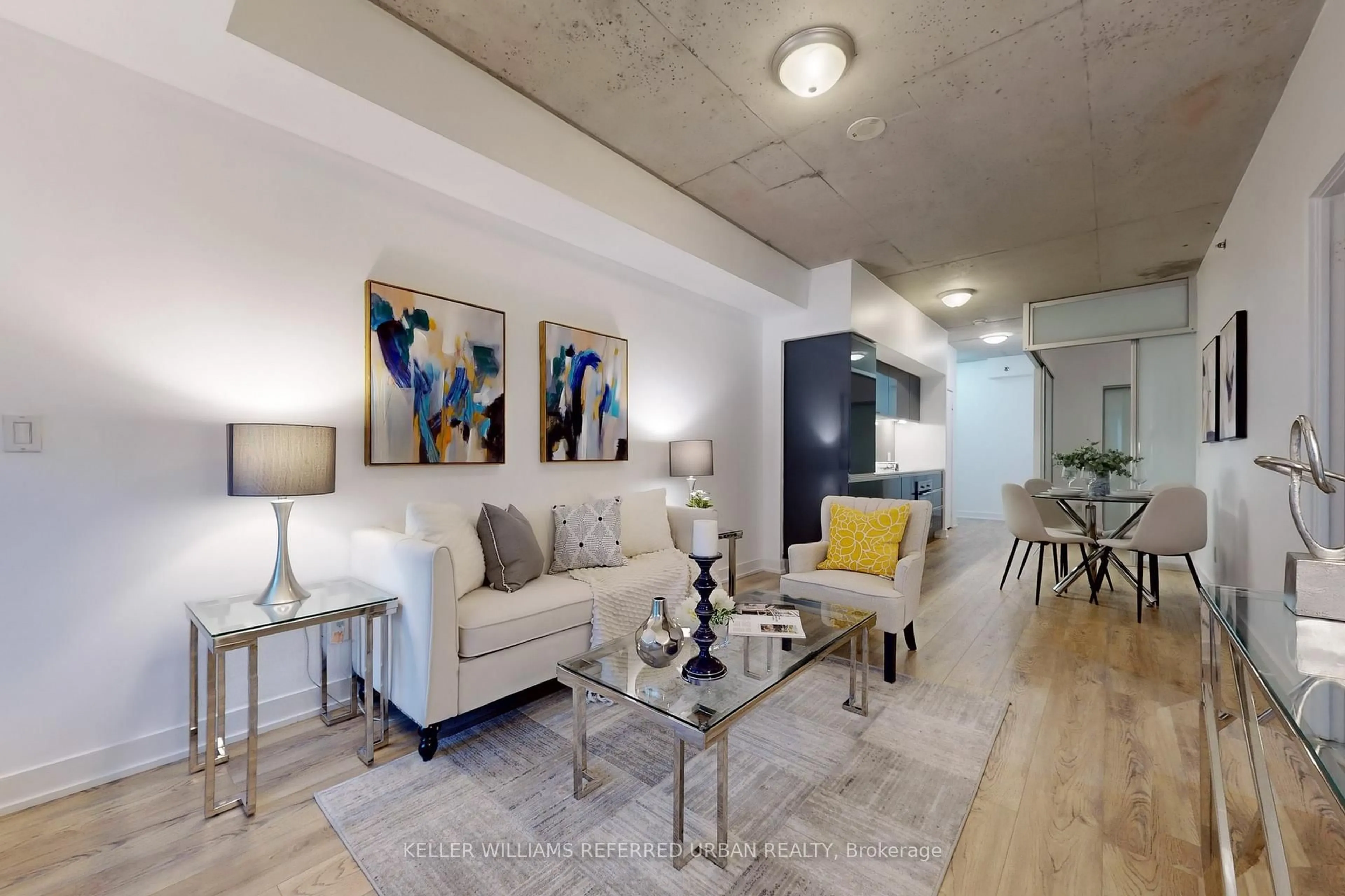 Living room with furniture, unknown for 20 Gladstone Ave #416, Toronto Ontario M6J 3K6