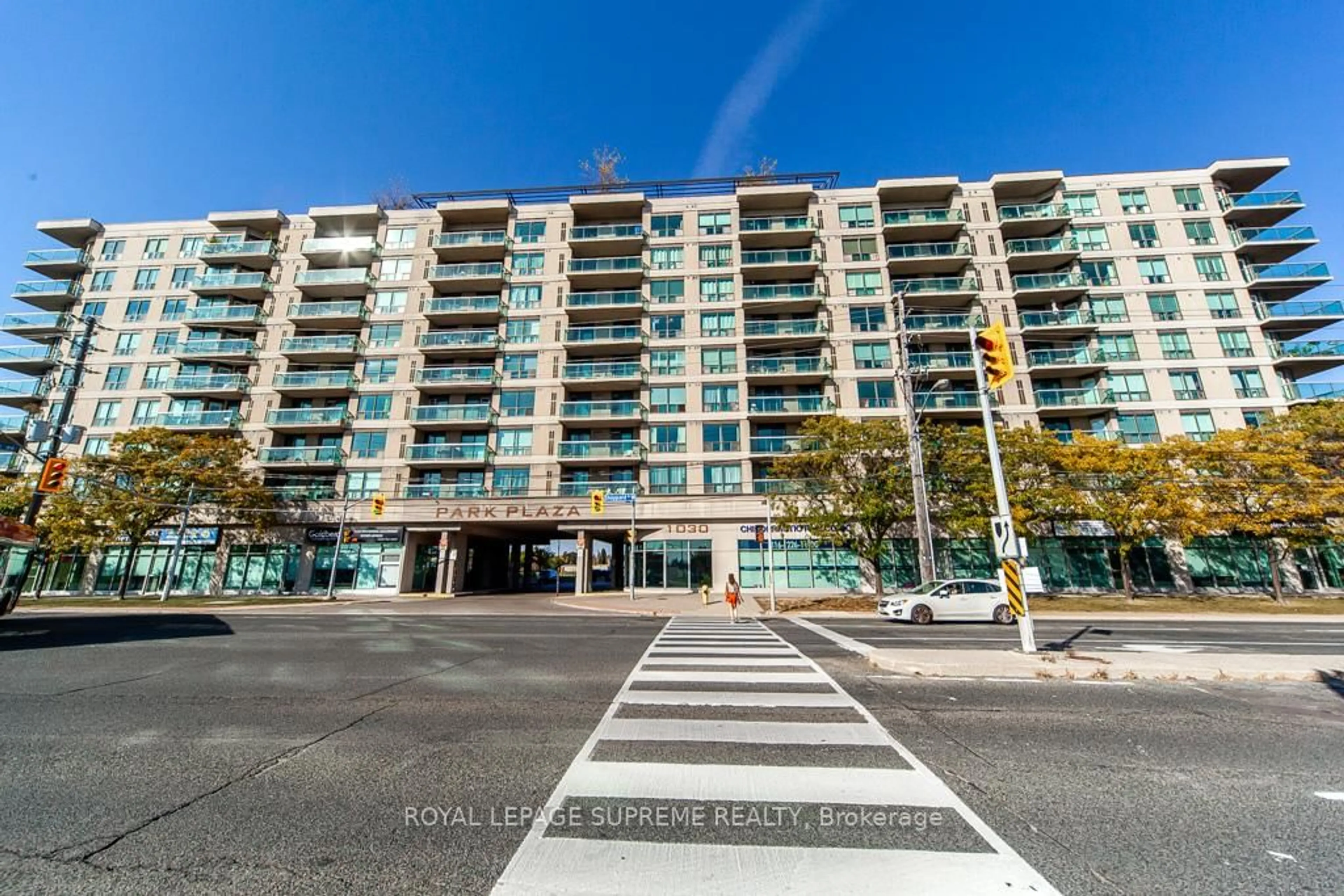 A pic from outside/outdoor area/front of a property/back of a property/a pic from drone, street for 1030 Sheppard Ave #710, Toronto Ontario M3H 6C1