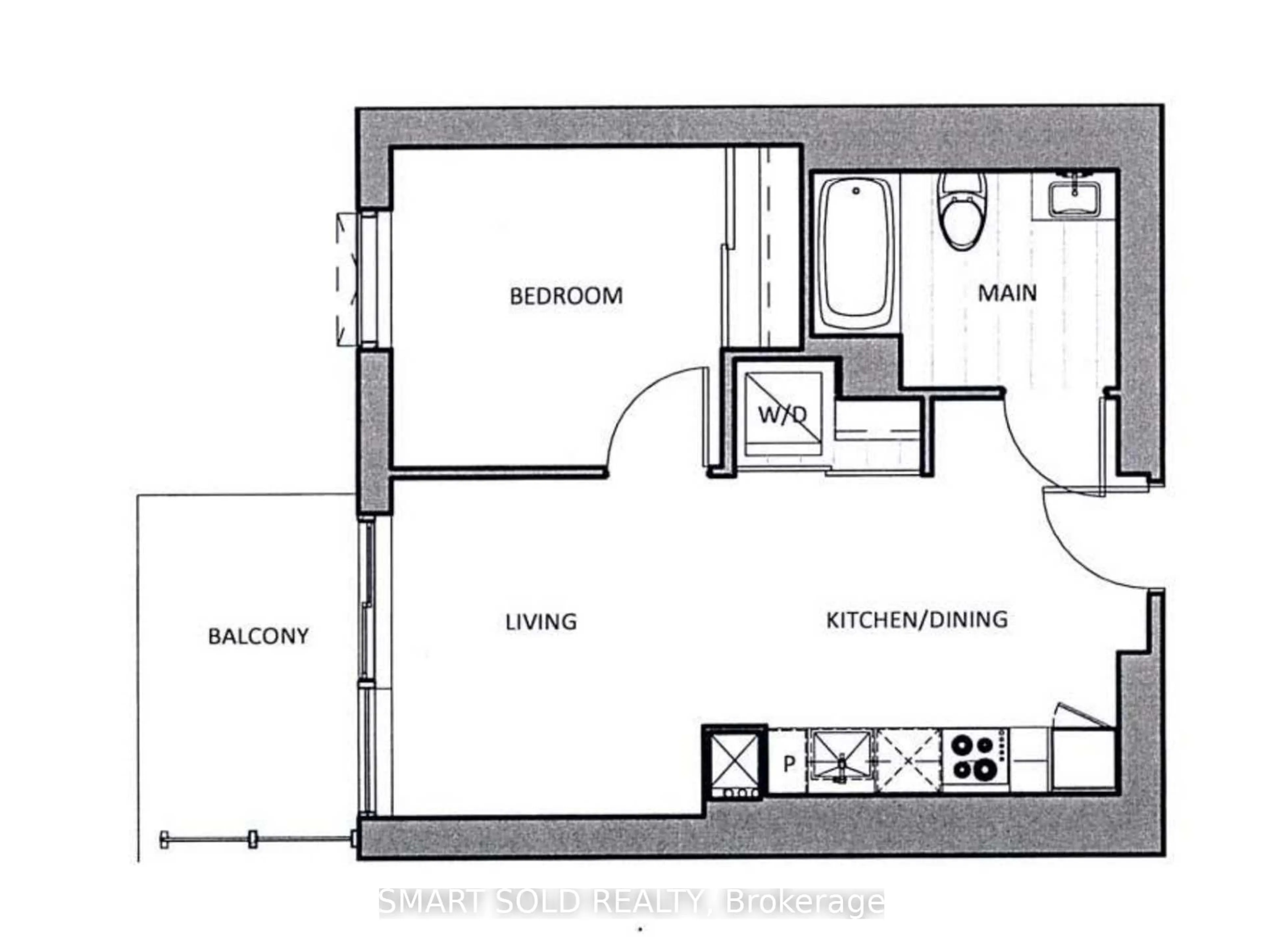 Floor plan for 28 Freeland St #4503, Toronto Ontario M5E 0E3