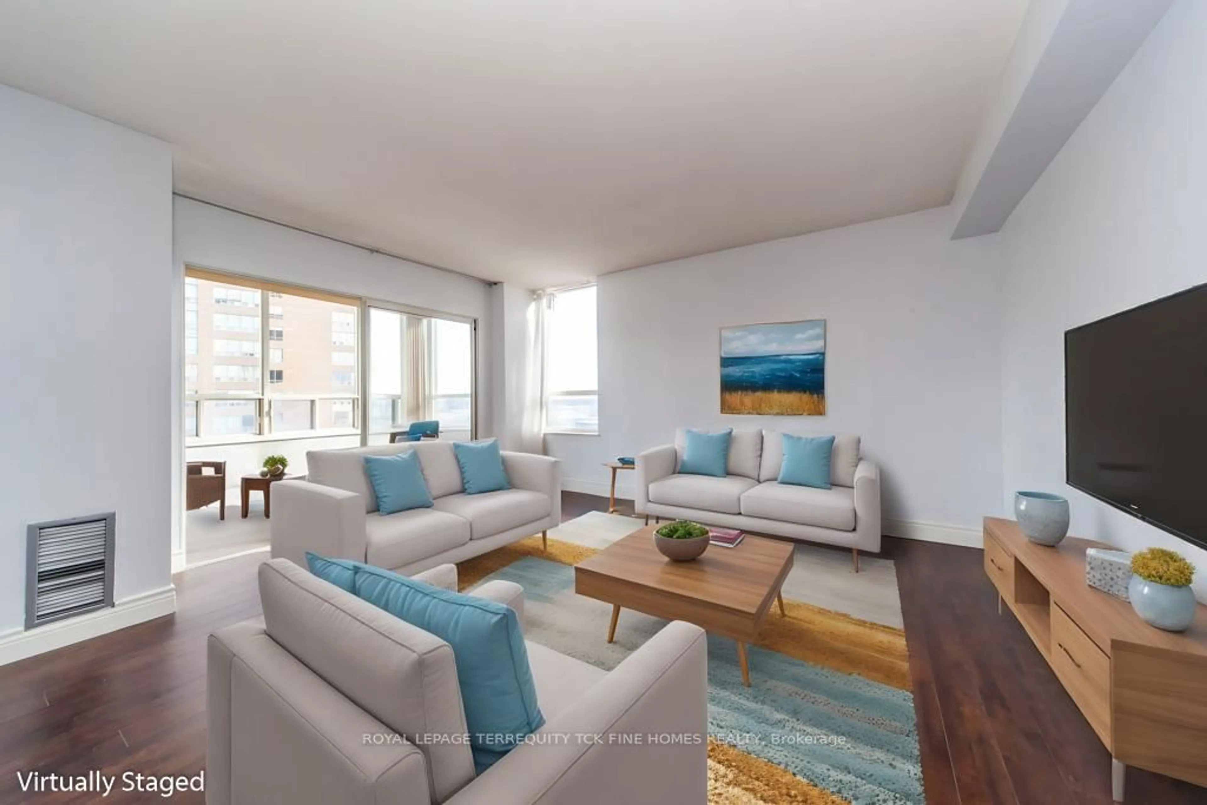 Living room with furniture, unknown for 215 Wynford Dr #1905, Toronto Ontario M3C 3P5
