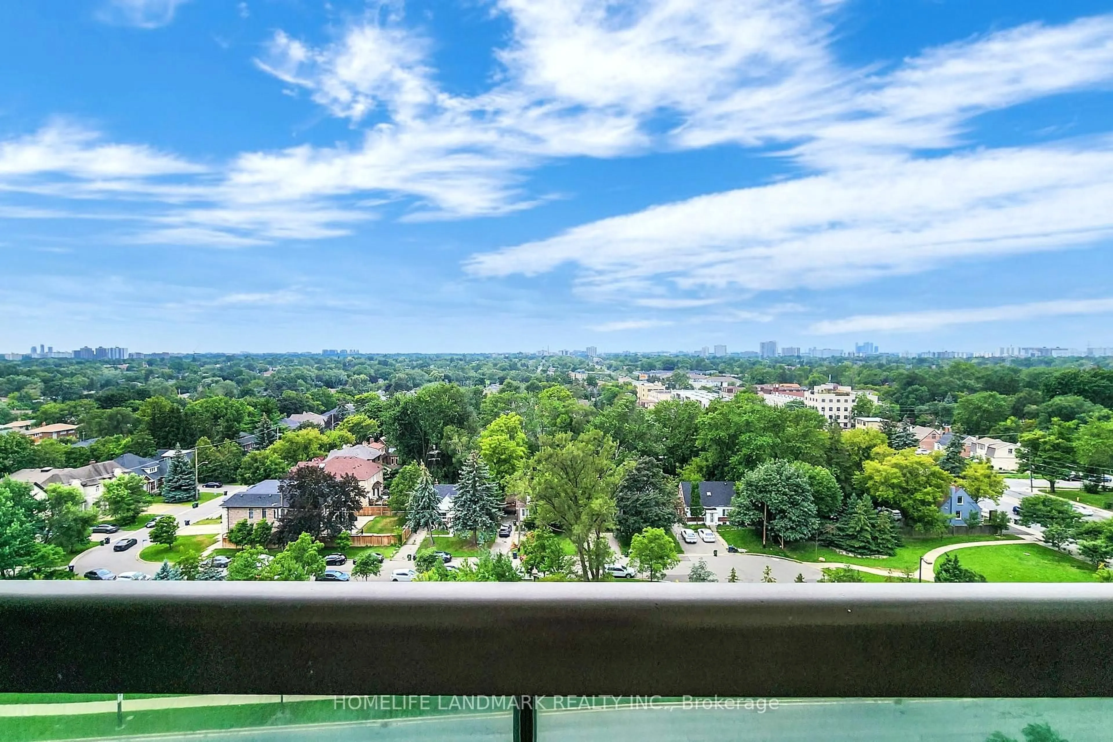 Balcony in the apartment, city buildings view from balcony for 503 Beecroft Rd #1209, Toronto Ontario M2N 0A2