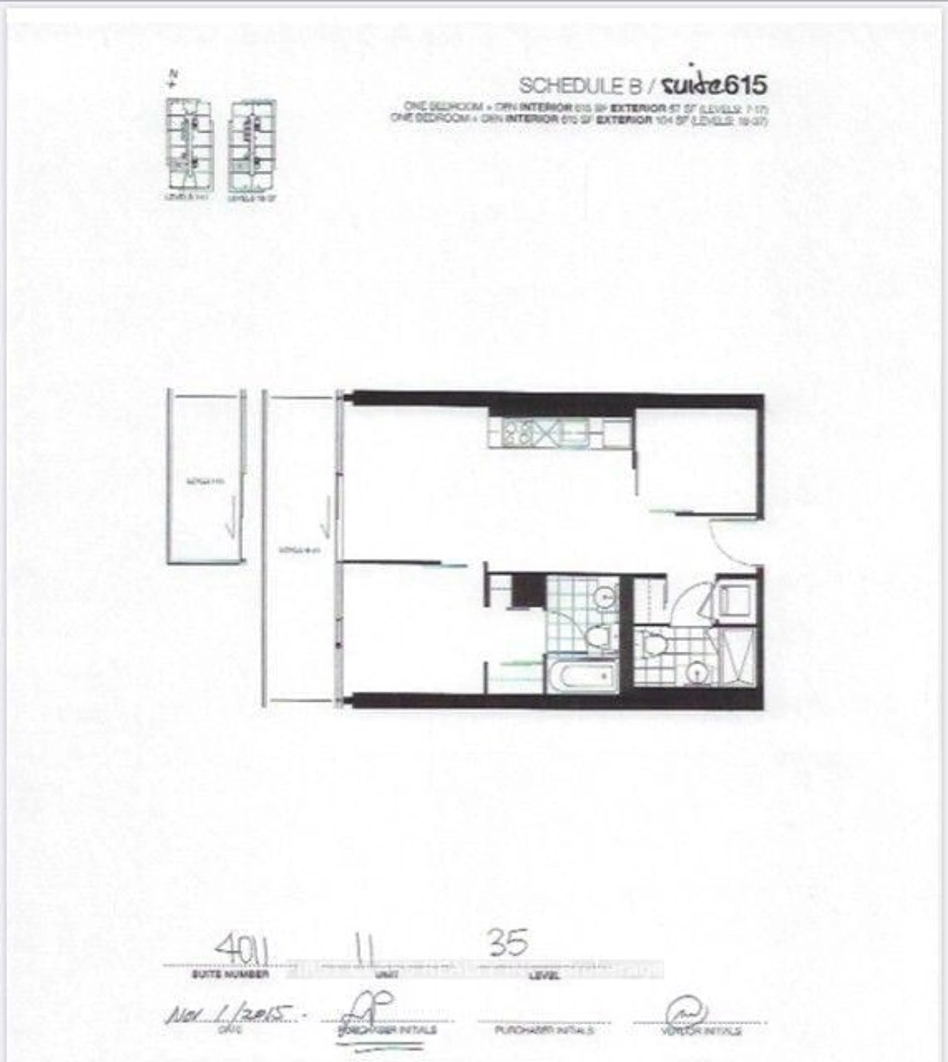 Floor plan for 161 Roehampton Ave #4111, Toronto Ontario M4P 1P9